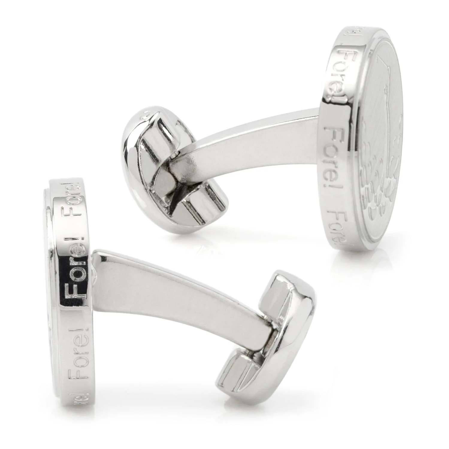 Golf Fore Silver Cufflinks - Image 3