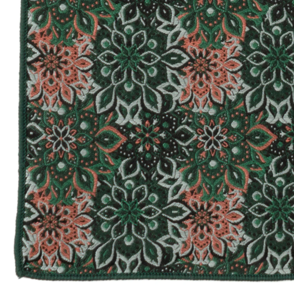 Green Floral Tie and Pocket Square Gift Set - Image 8