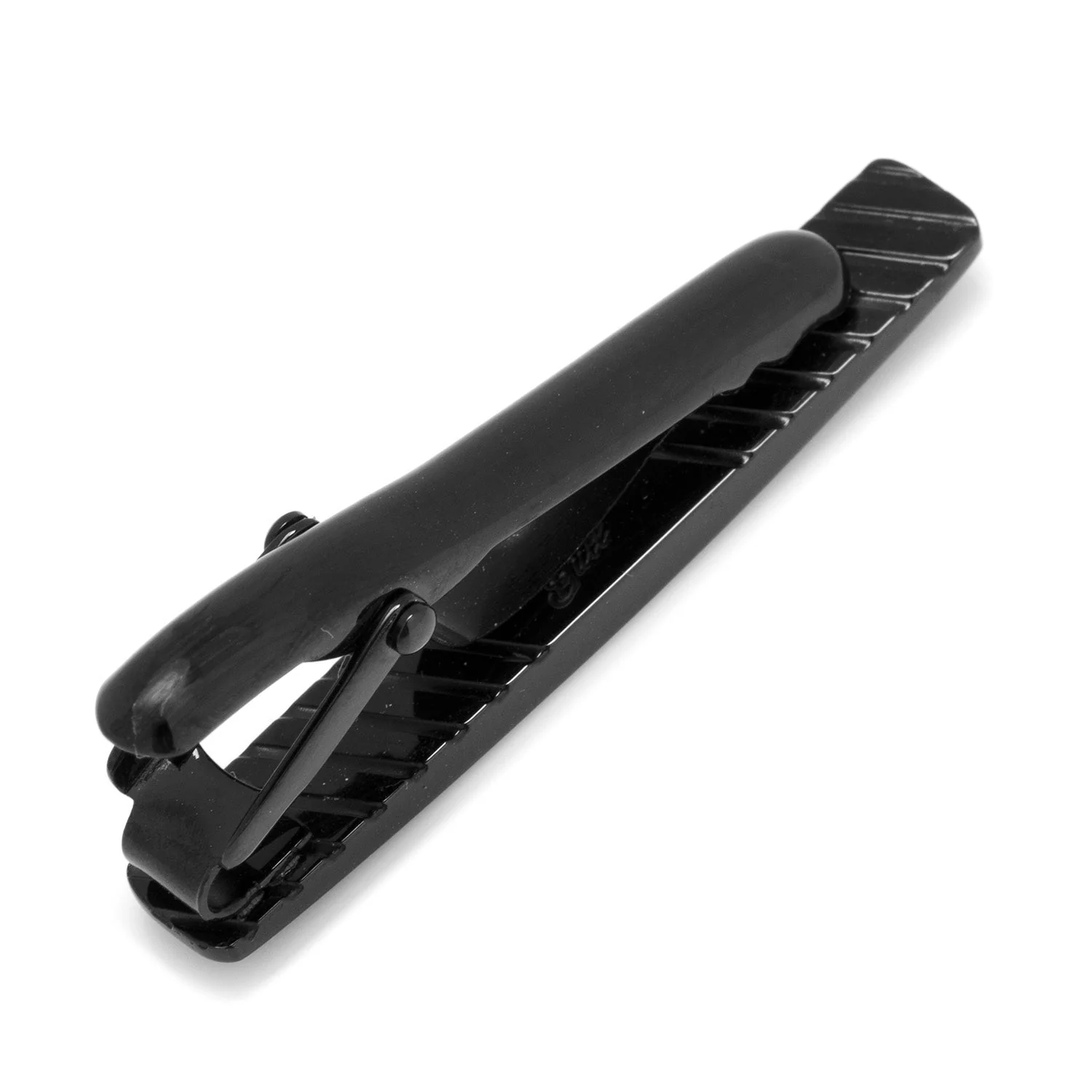 Gunmetal and Onyx Inlaid Tie Clip - Image 3