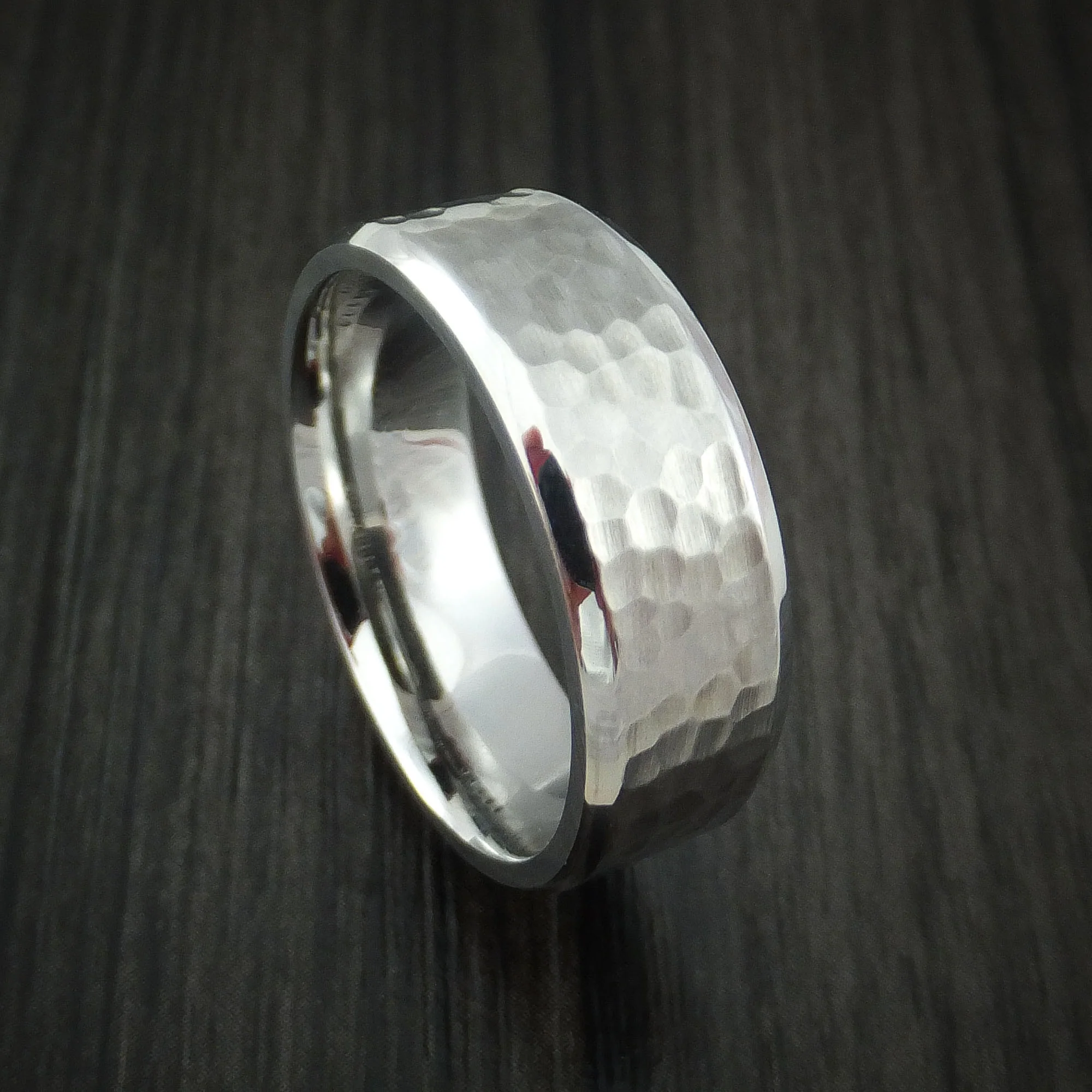 Inconel Hammer Finish Wedding Band Engagement Men's Ring