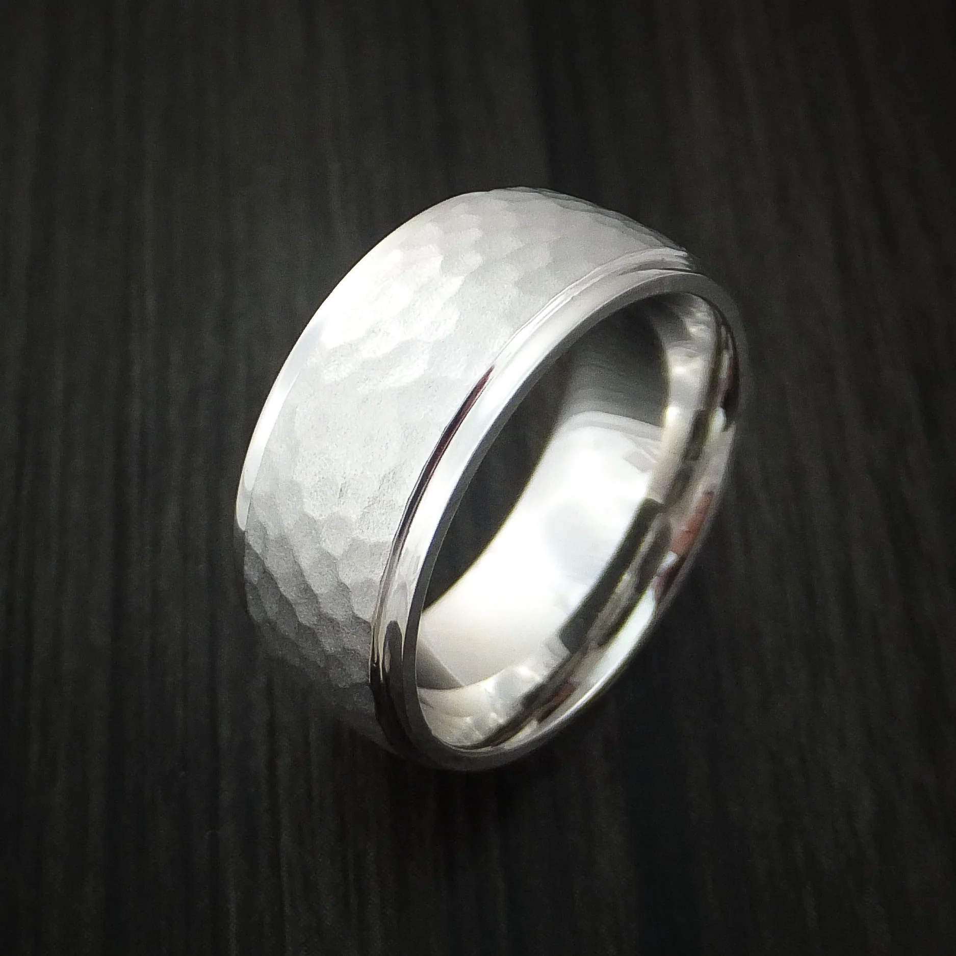 Inconel Hammered Men's Ring Custom Made - Image 4
