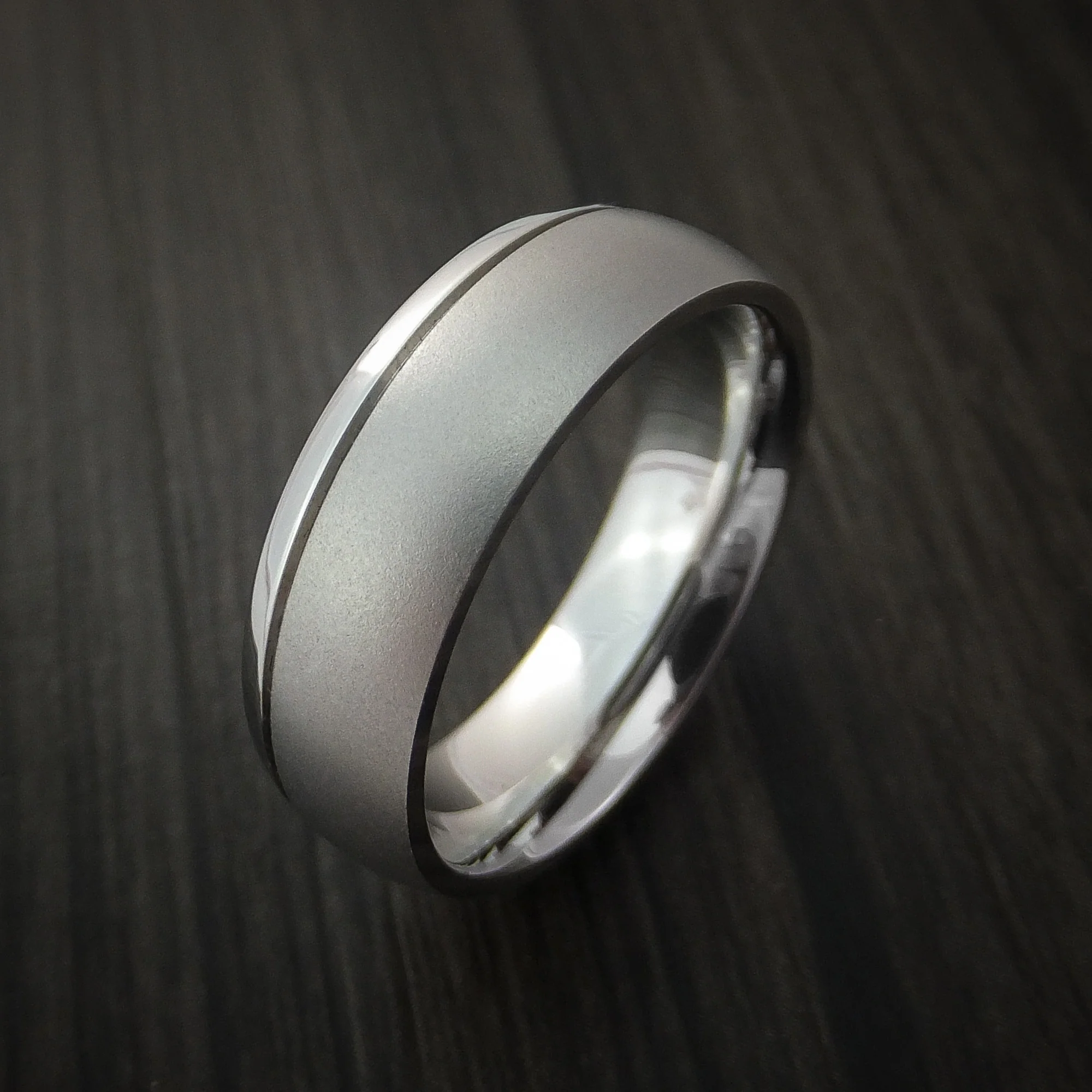 Inconel Men's Ring with Two-Tone Finish Custom Made - Image 3