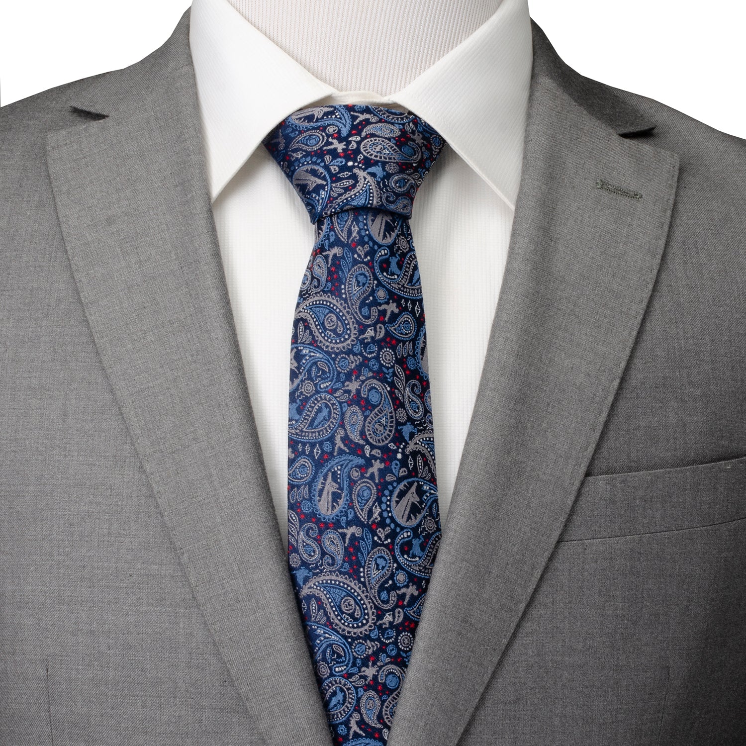 Marvel Avengers Blue Multi Paisley Men's Tie - Image 2