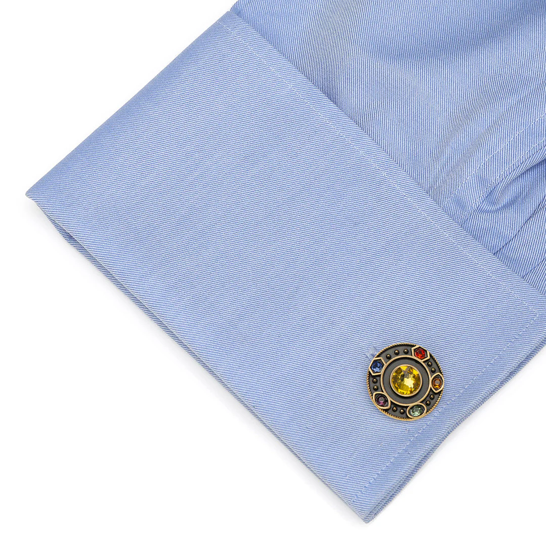 Marvel Avengers Infinity Stones Antique Gold Cufflinks - Image 3