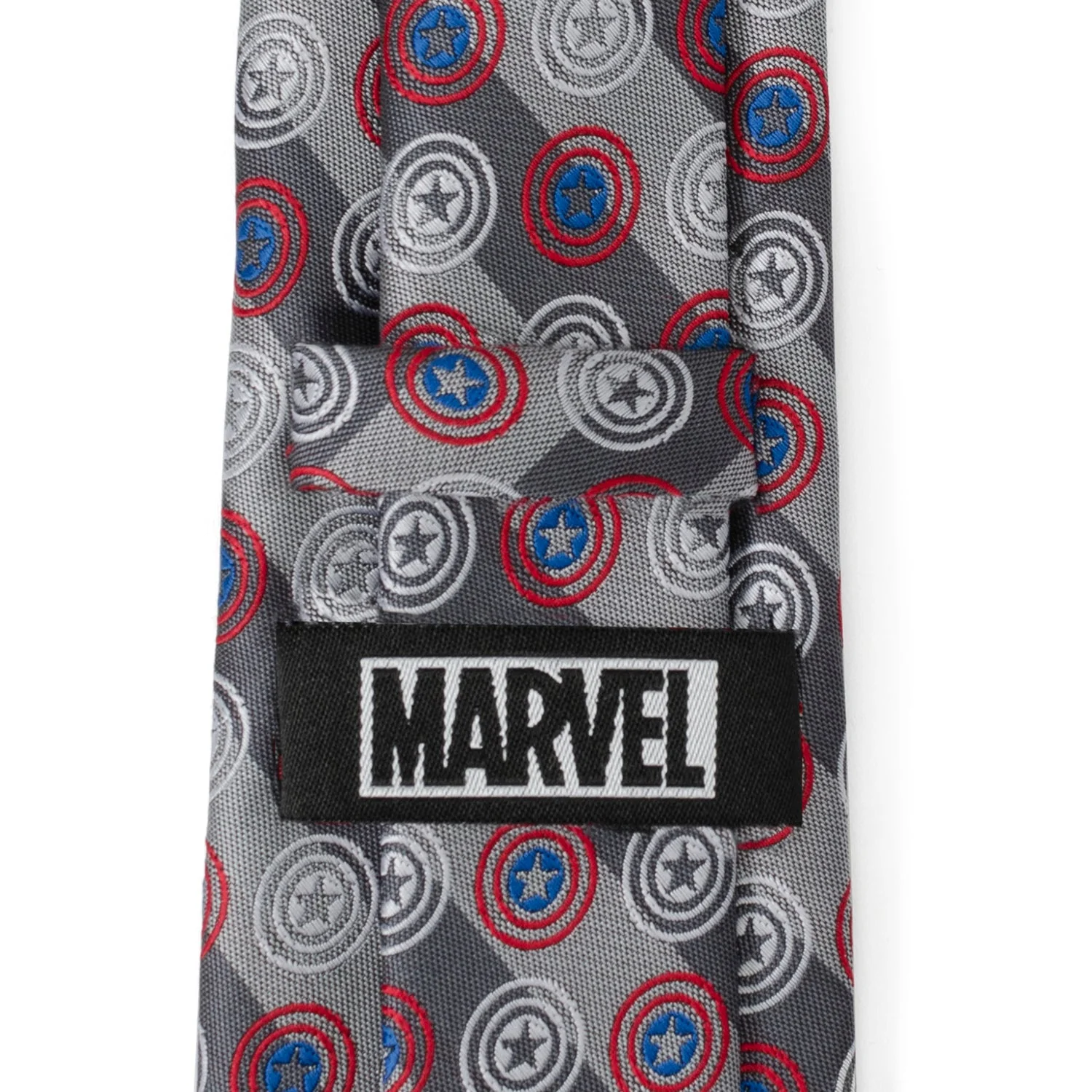 Marvel Captain America Gray Stripe Men's Tie - Image 5