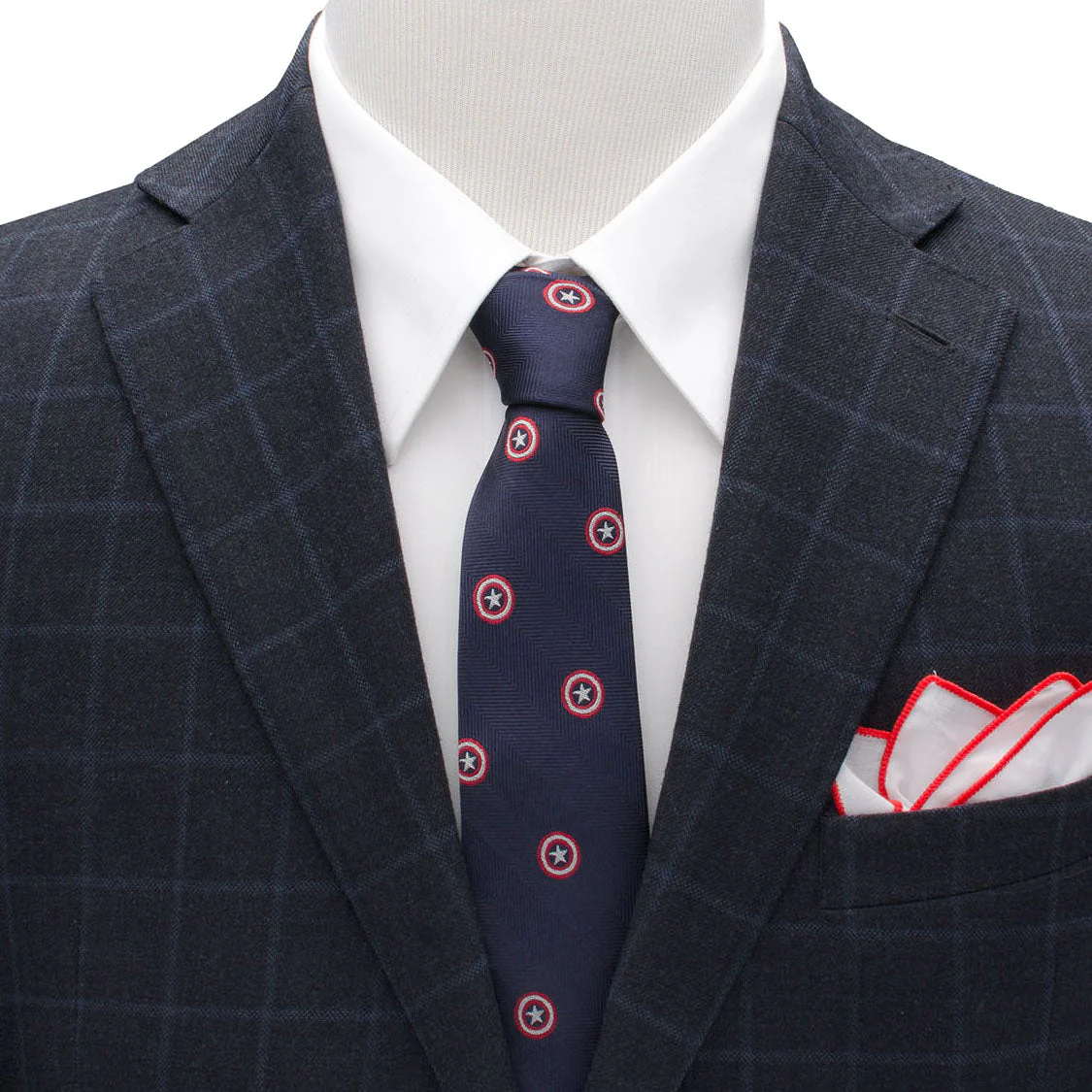 Marvel Captain America Navy Tie - Image 2