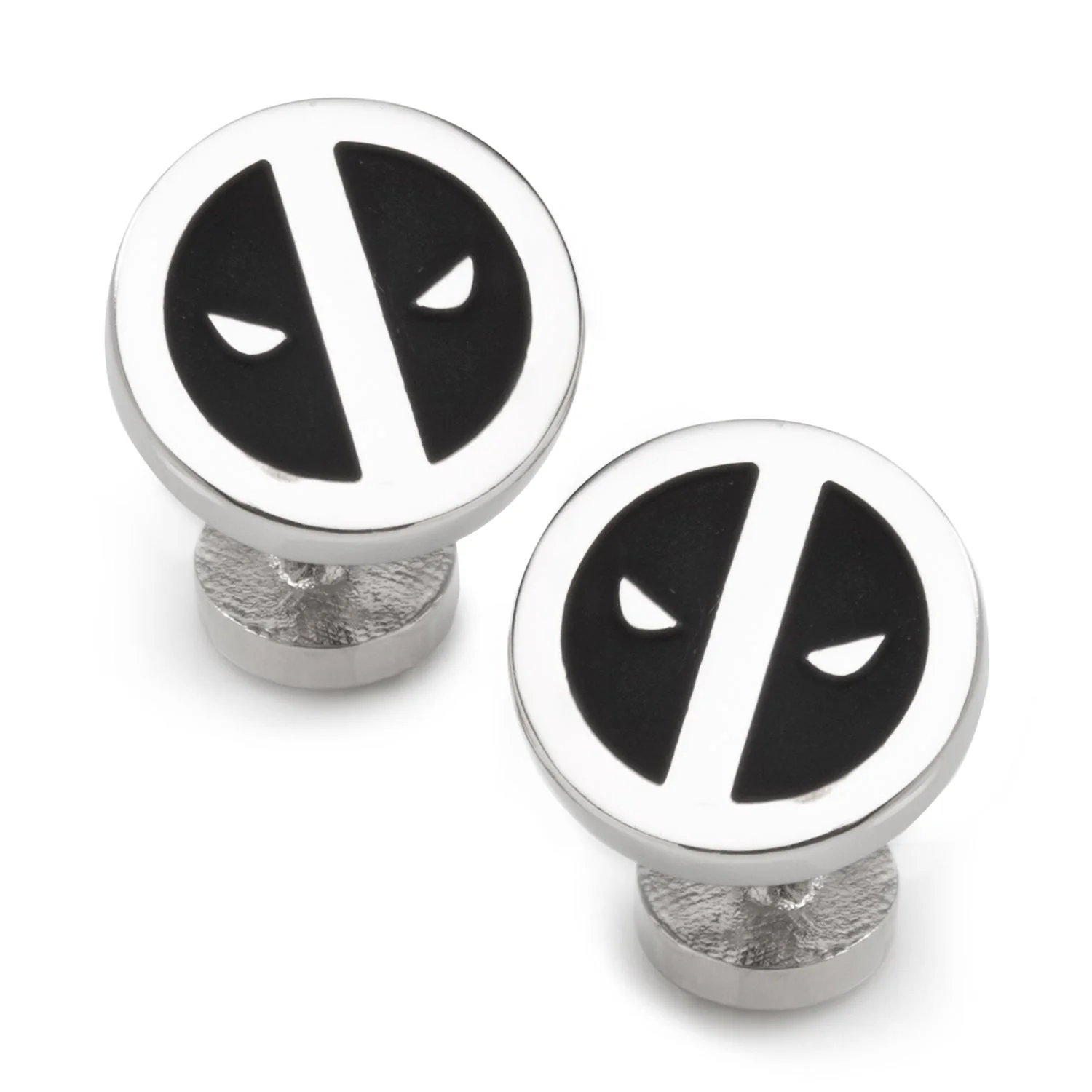 Marvel Deadpool Silver Mask Cufflinks - Image 2