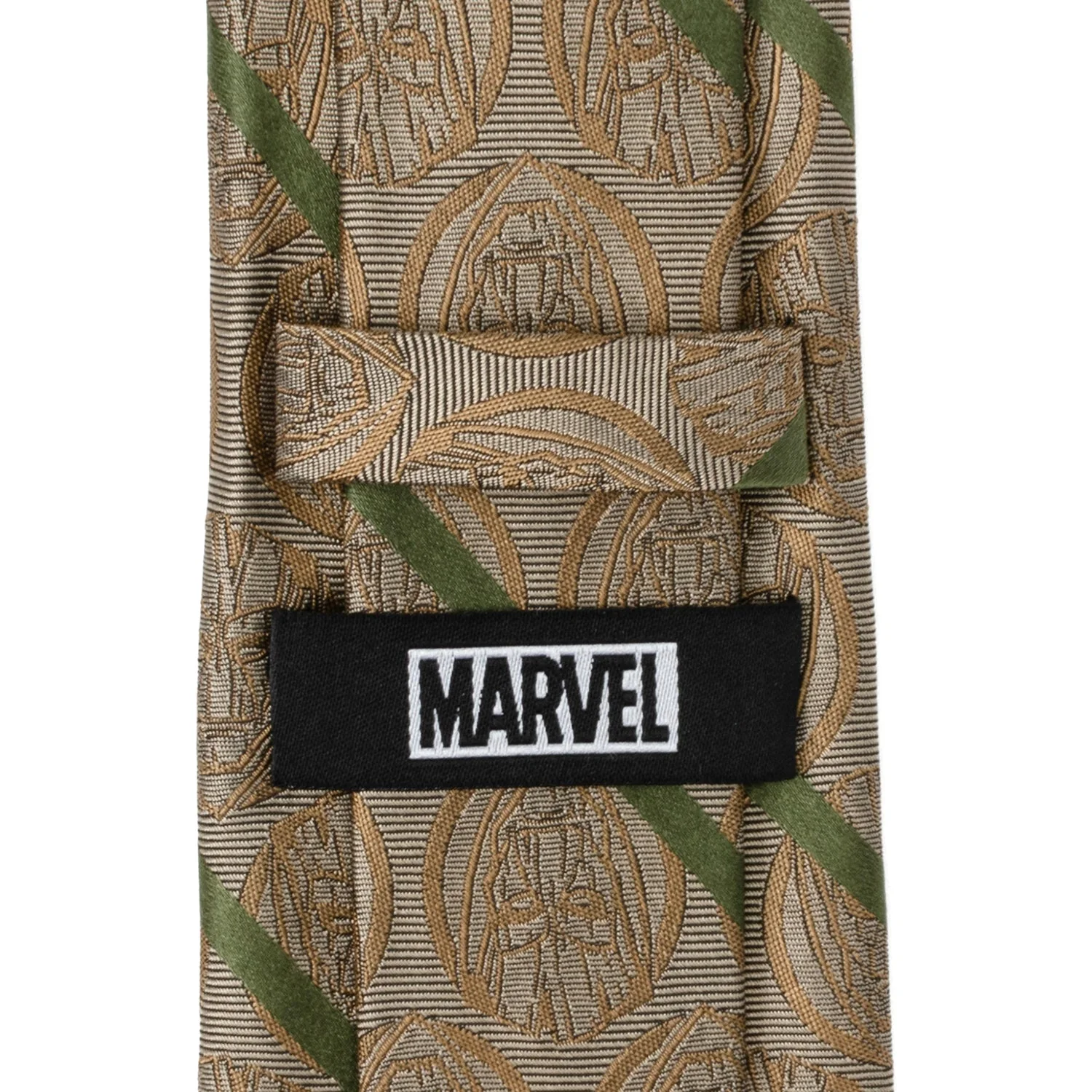 Marvel Guardians of the Galaxy Groot Tan Striped Men's Tie - Image 6
