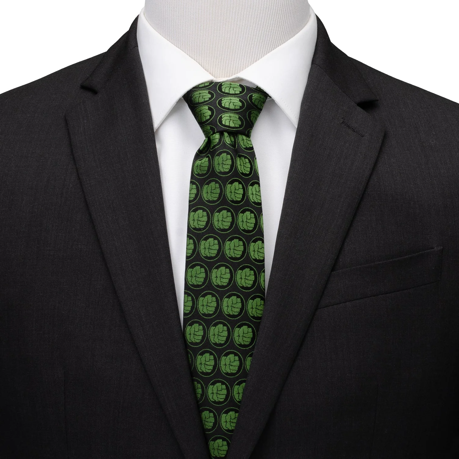 Marvel Hulk Black Men's Tie - Image 2