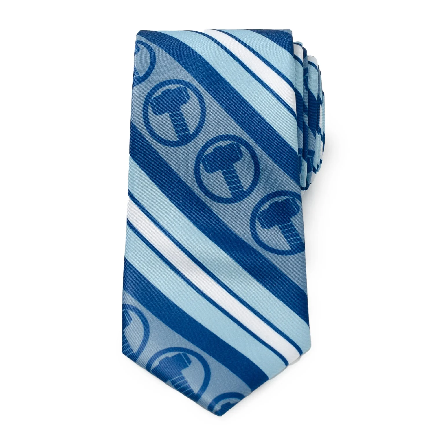 Marvel Thor Blue Striped Men's Tie - Image 3