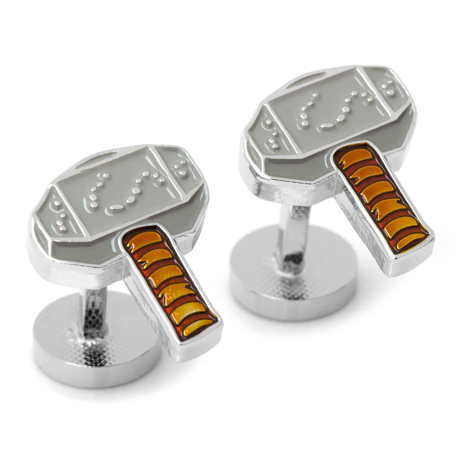 Marvel Thor Hammer Mjolnir Cufflinks - Image 2