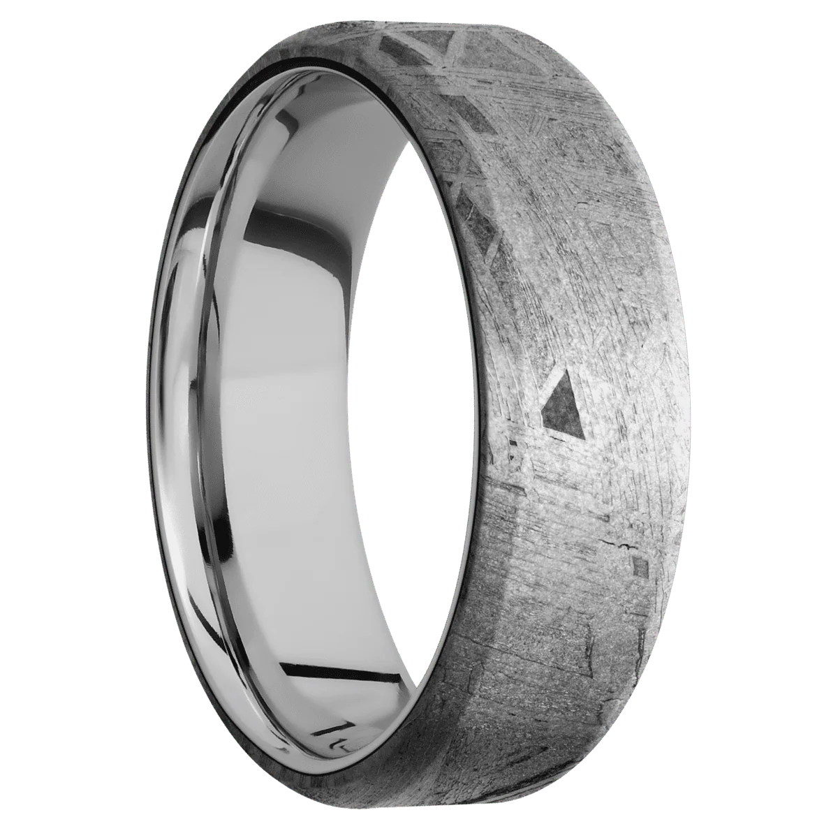 Meteorite + None Finish + 10K White Gold
