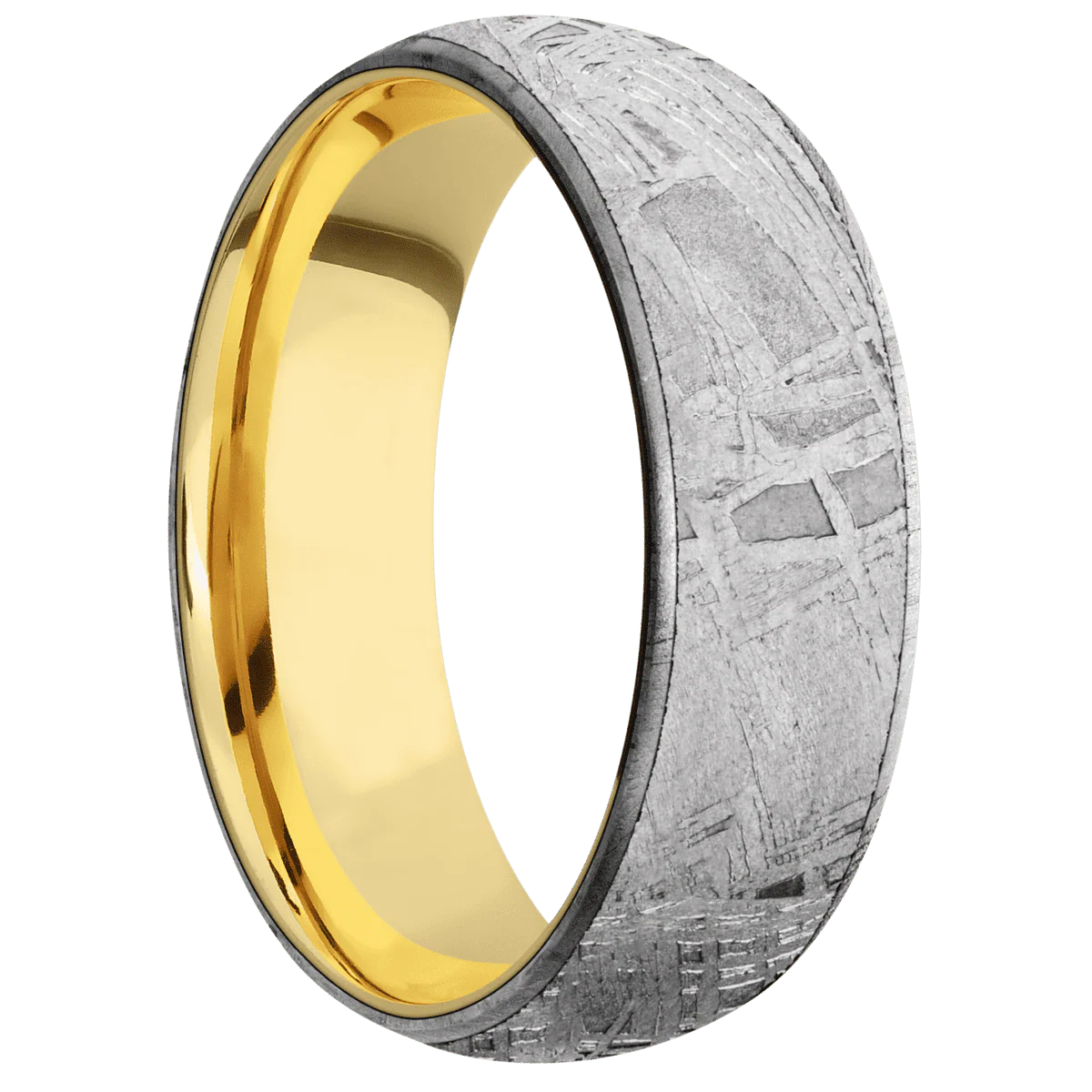Meteorite + None Finish + 18K Yellow Gold