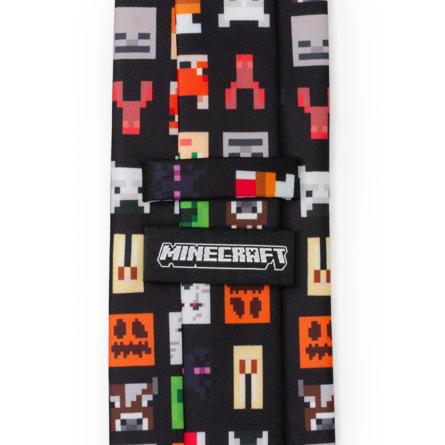 Minecraft Character Black Men's Tie - Image 5
