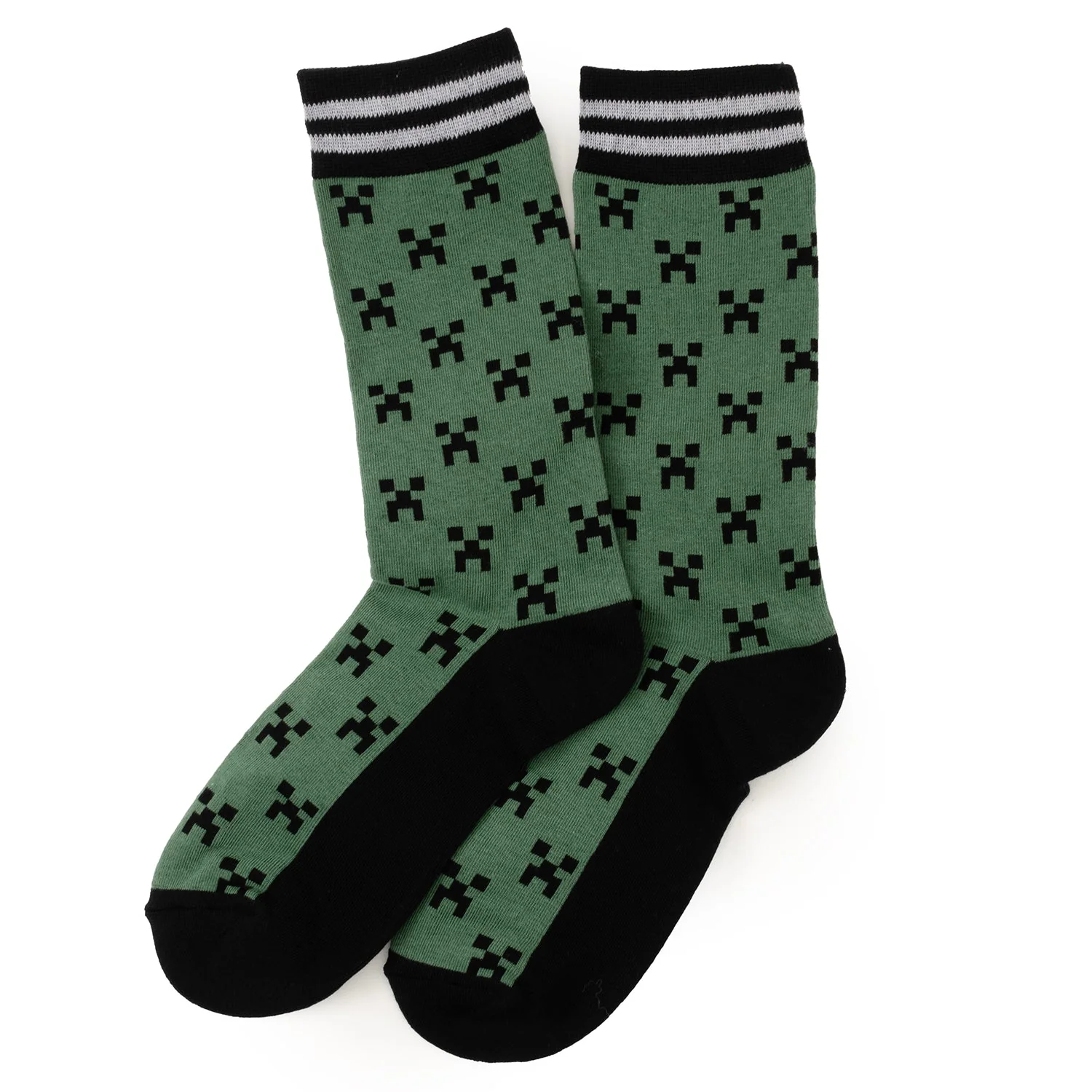 Minecraft Creeper Men's Sock Set – 3 Pairs - Image 7