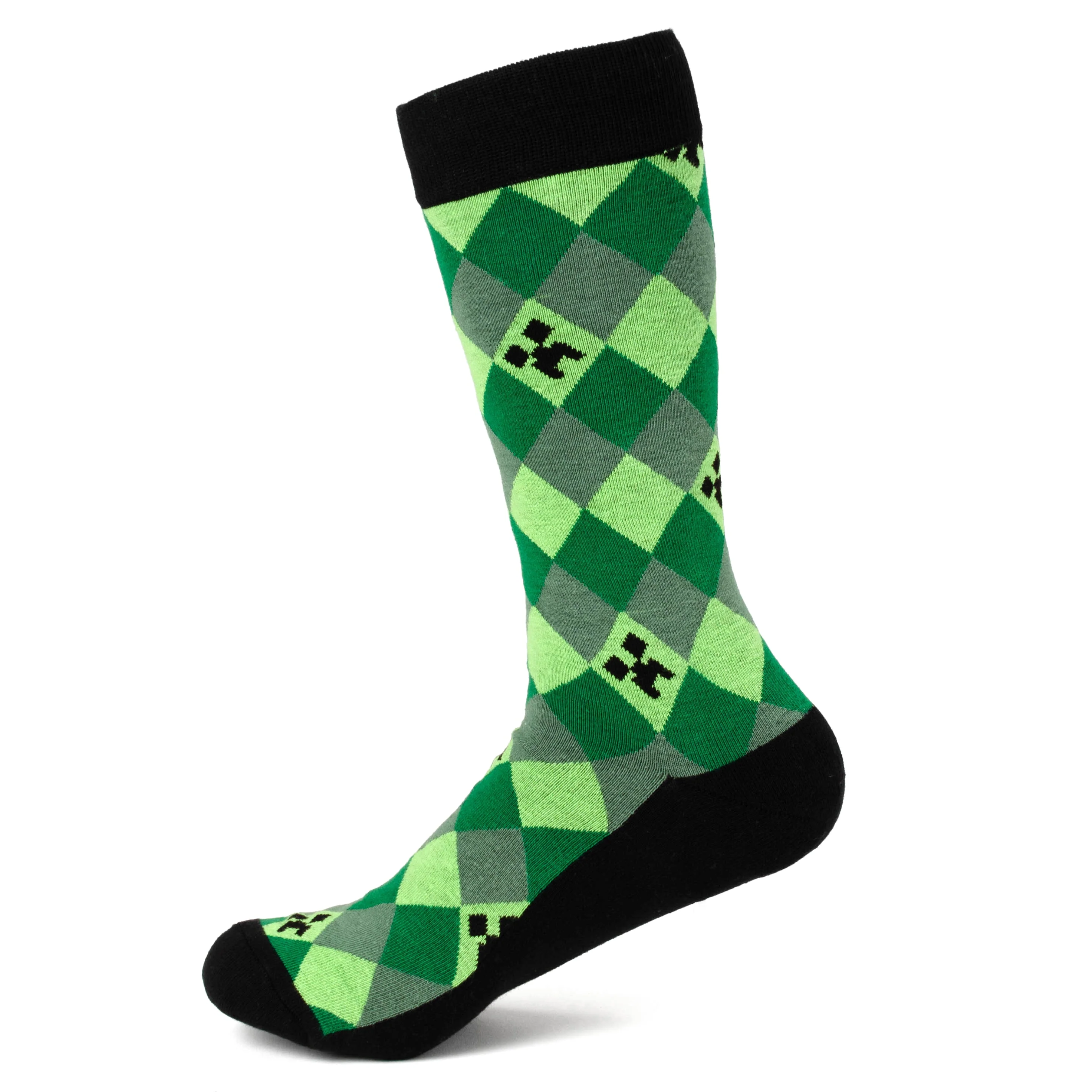 Minecraft Creeper Men's Sock Set – 3 Pairs - Image 9