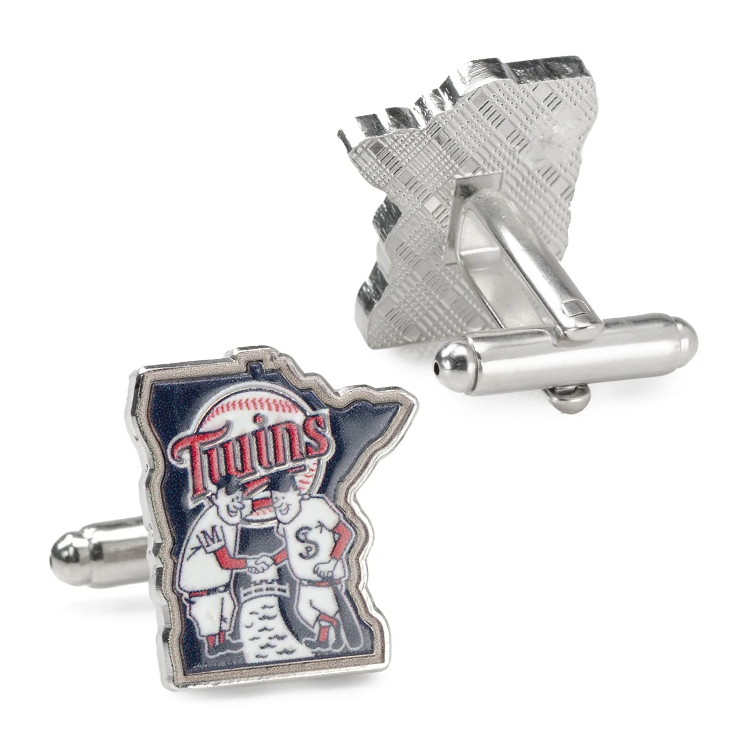 MLB Minnesota Twins Minnie & Paul Cufflinks - Image 3