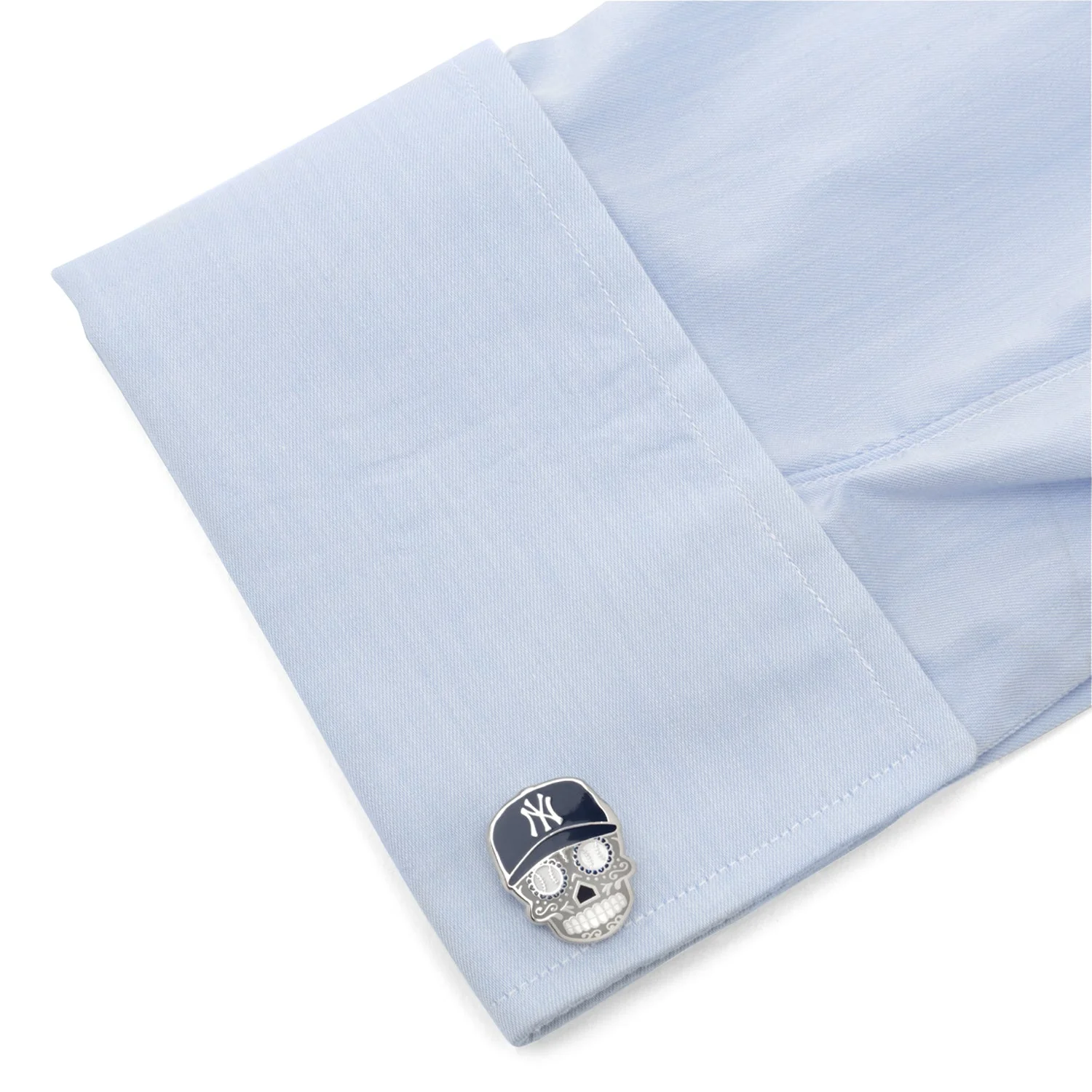 MLB New York Yankees Sugar Skull Cufflinks - Image 3