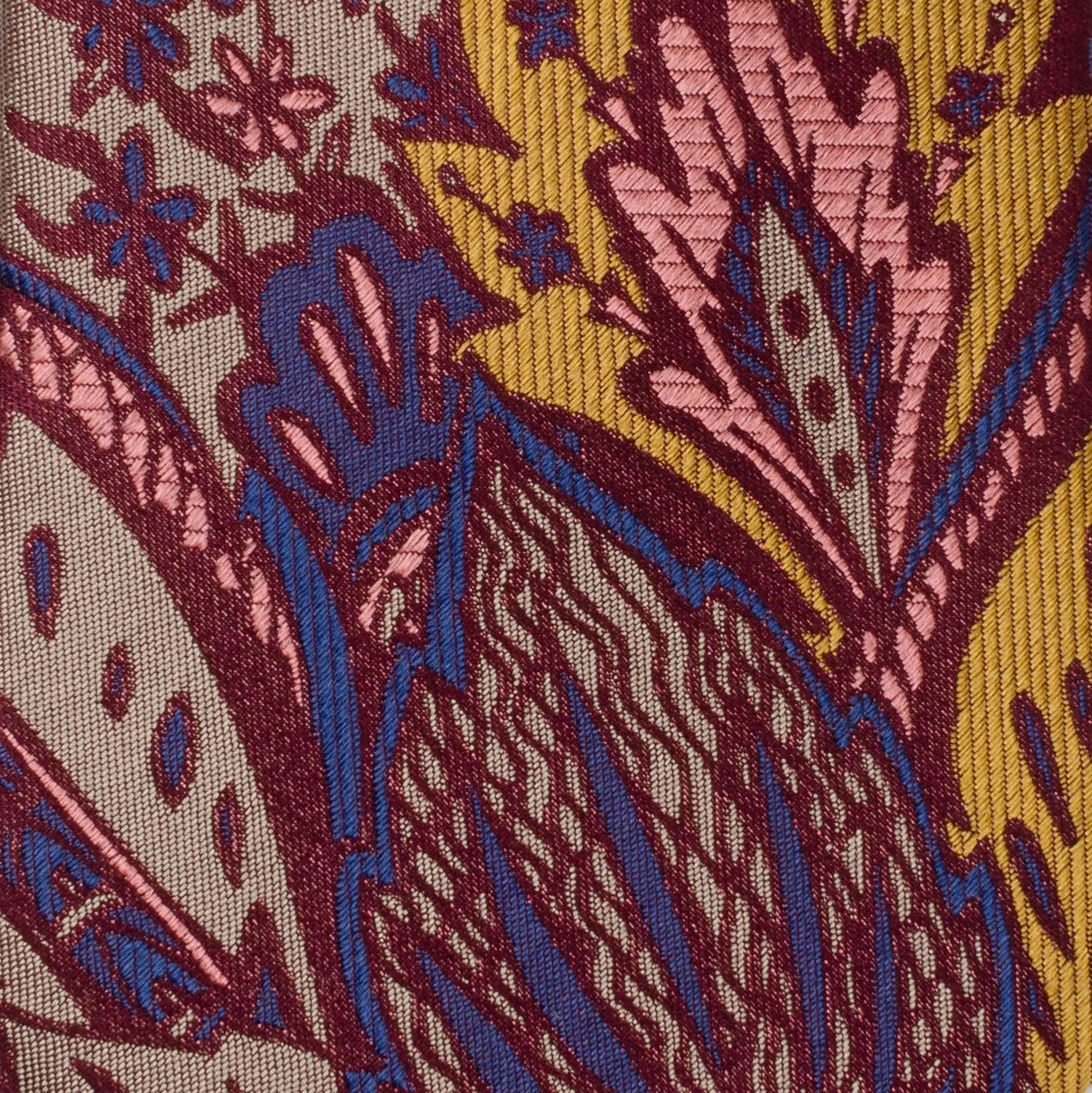 Multi Brown Patterned Men's Tie - Image 4