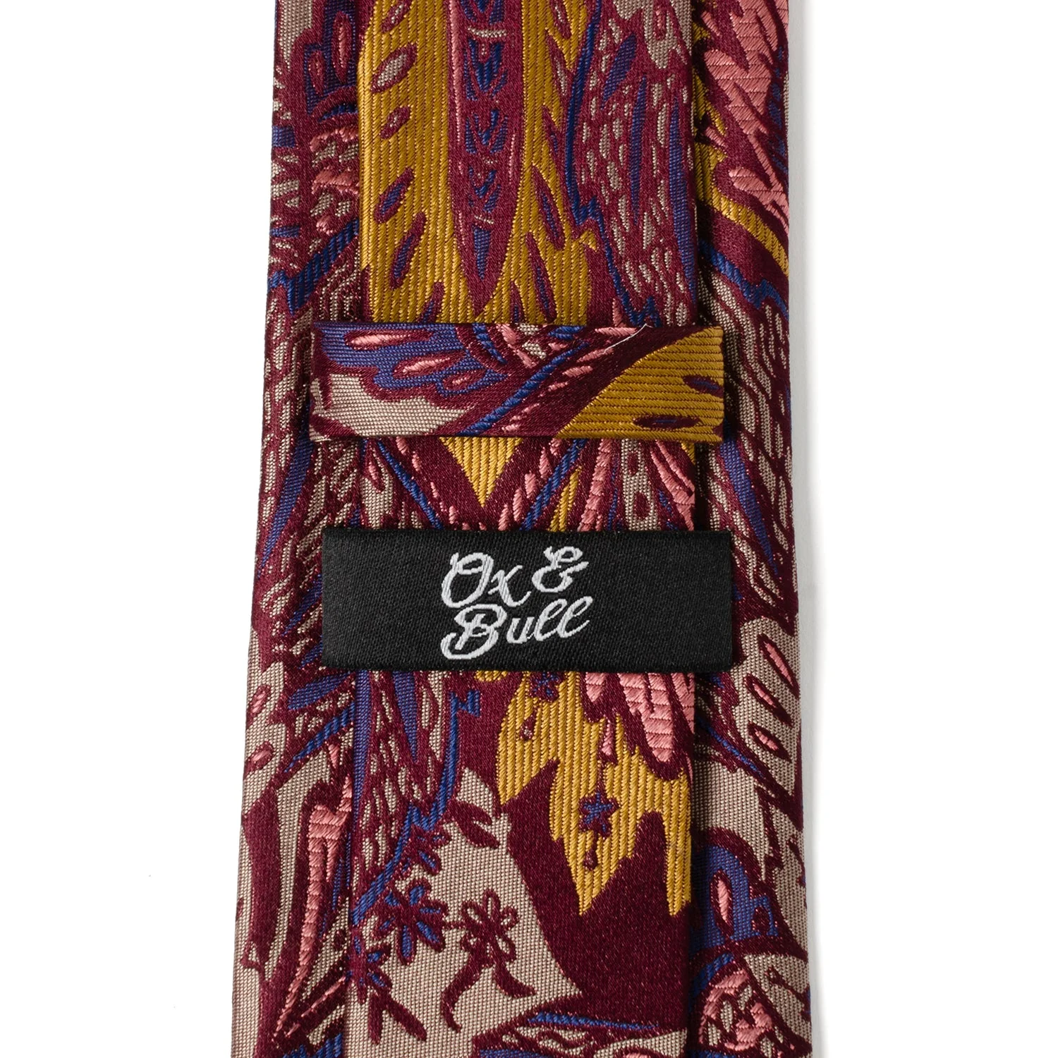 Multi Brown Patterned Men's Tie - Image 5