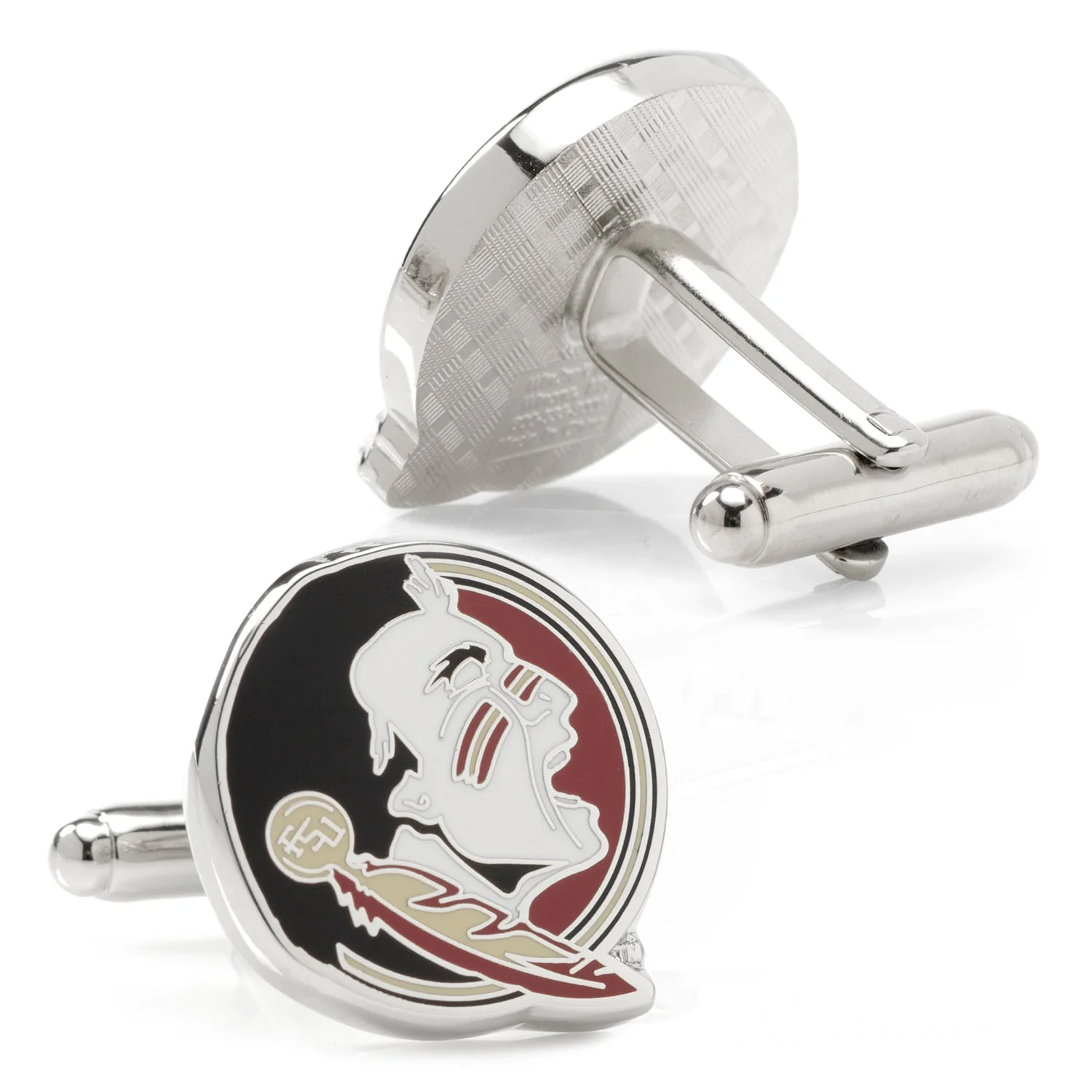 NCAA Florida State Seminole Head Cufflinks - Image 2