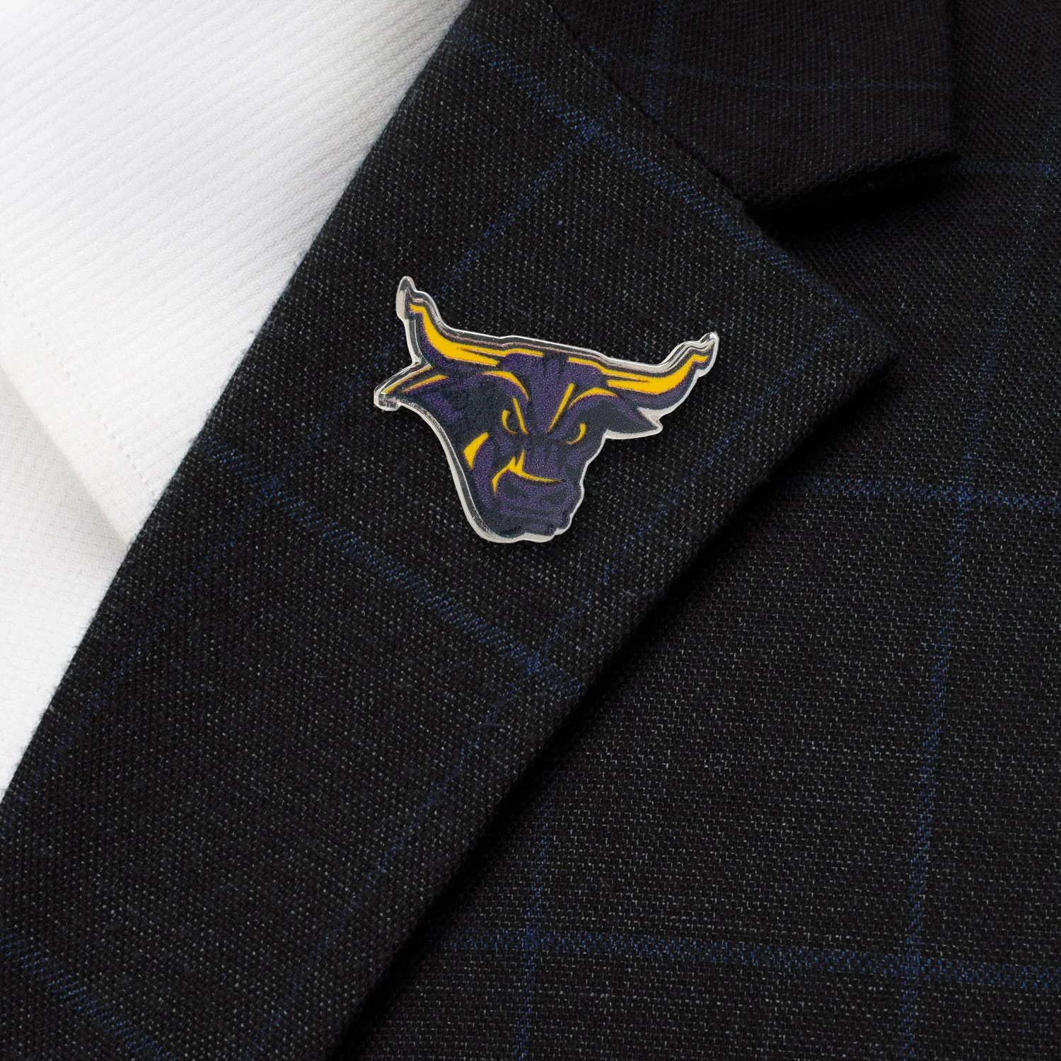 NCAA Mankato State Stomper Mascot Lapel Pin - Image 2