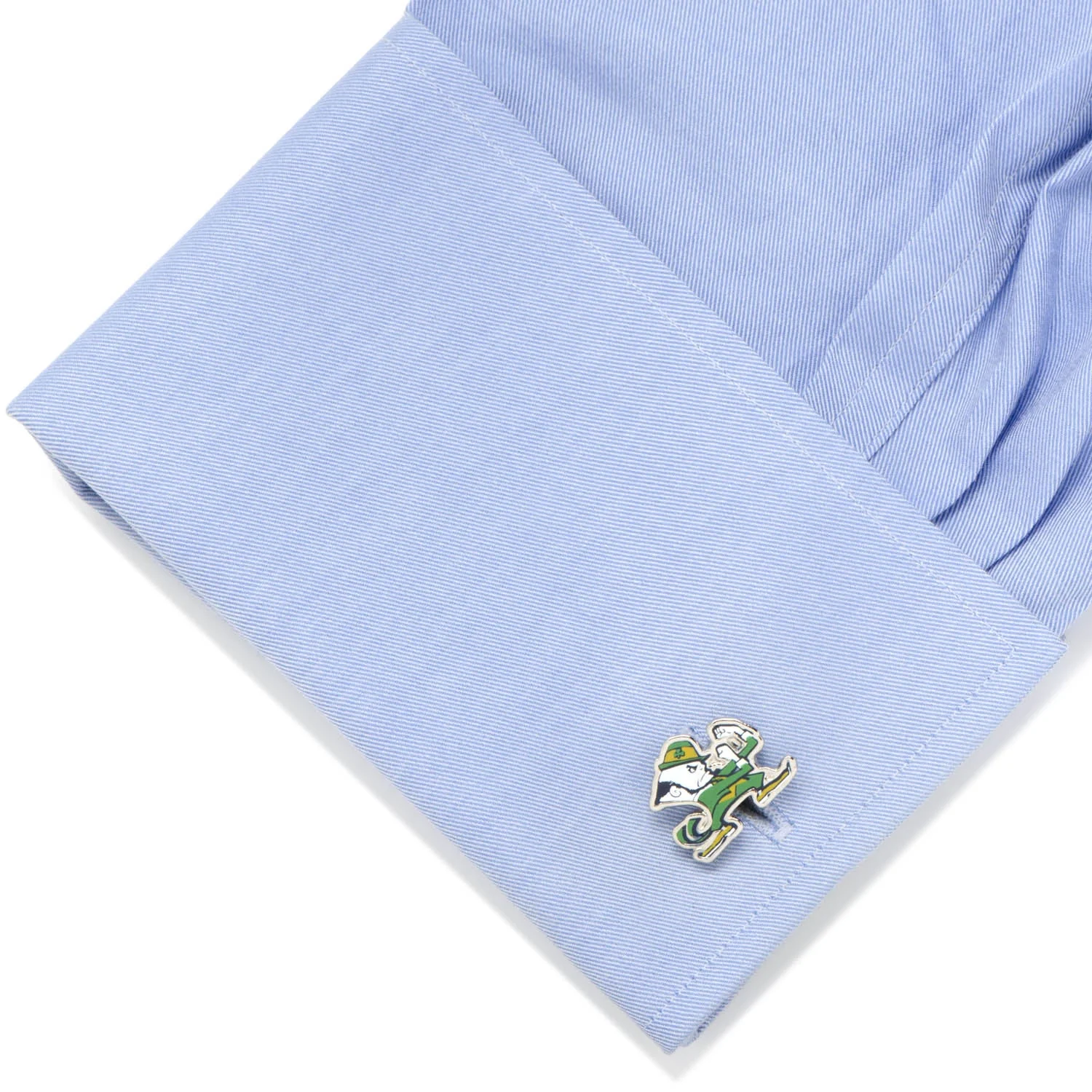 NCAA Notre Dame University Fighting Leprechaun Cufflinks - Image 3