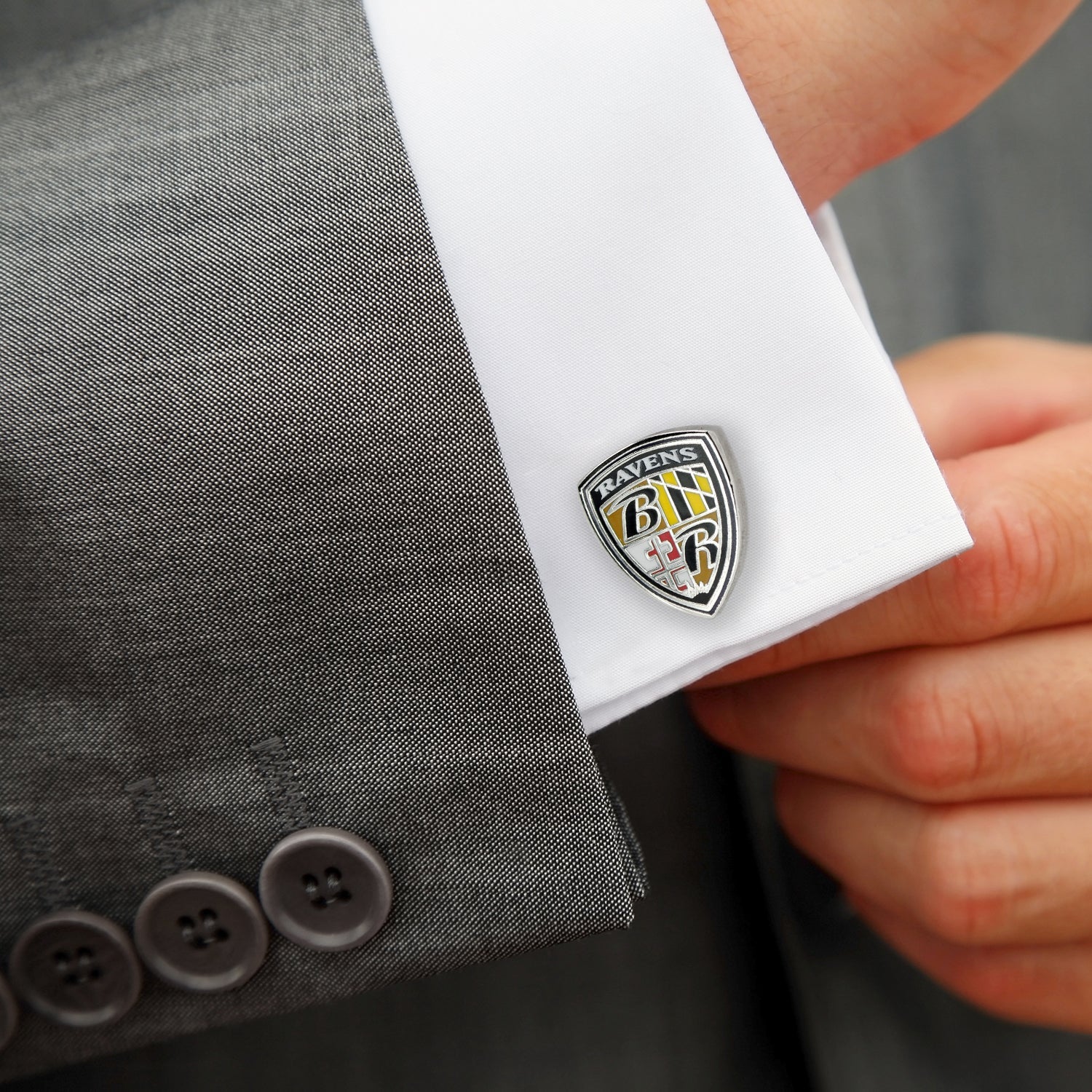 NFL Baltimore Ravens Shield Cufflinks - Image 2