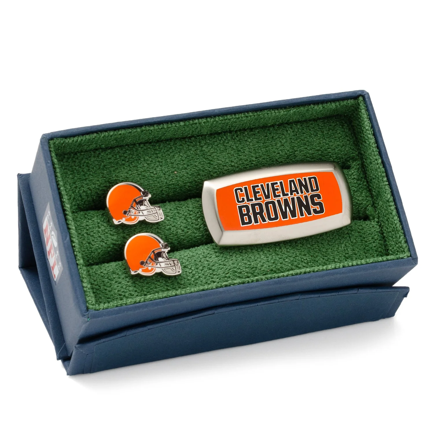 NFL Cleveland Browns Cufflinks and Cushion Money Clip Gift Set - Image 2