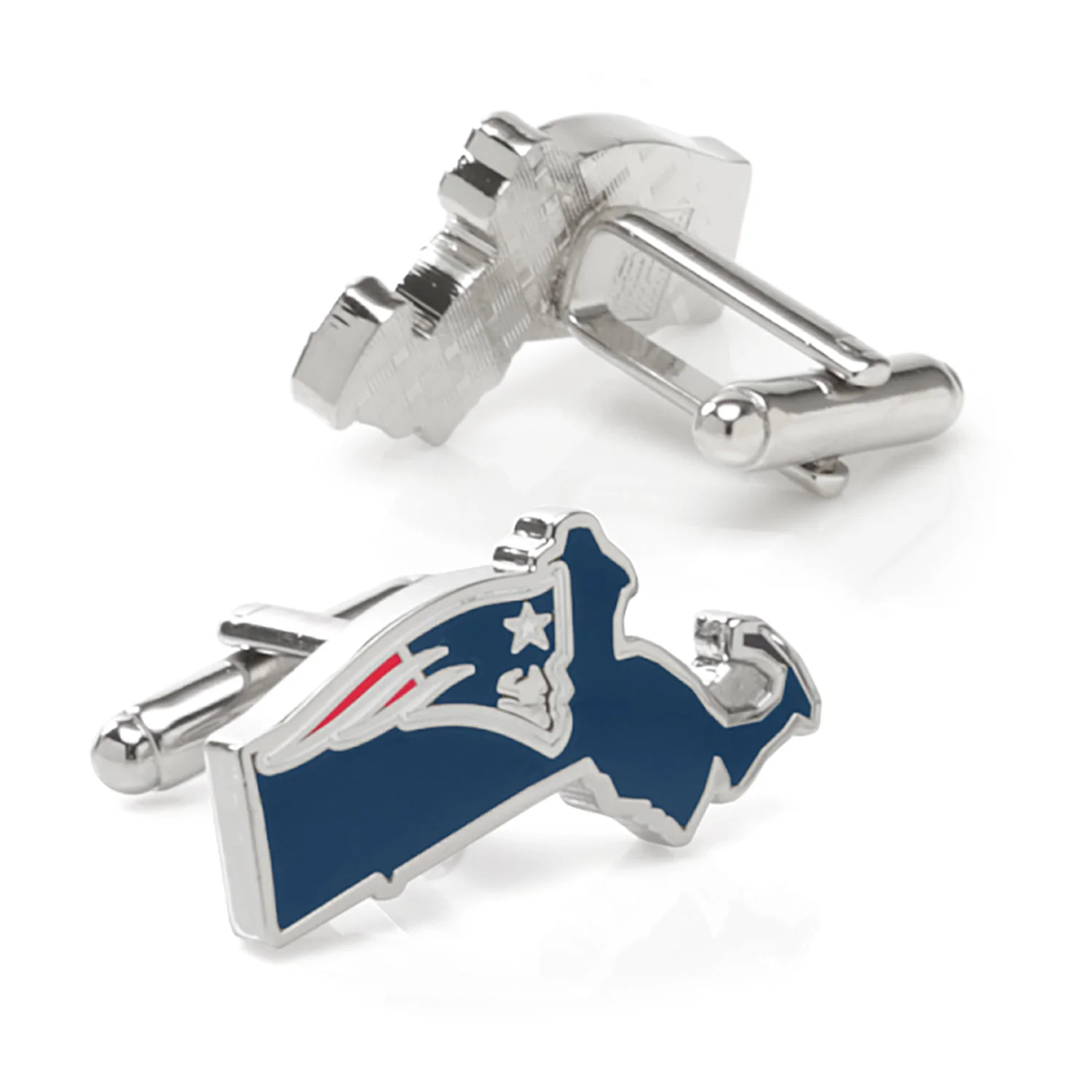 NFL New England Patriots State Shaped Cufflinks - Image 2