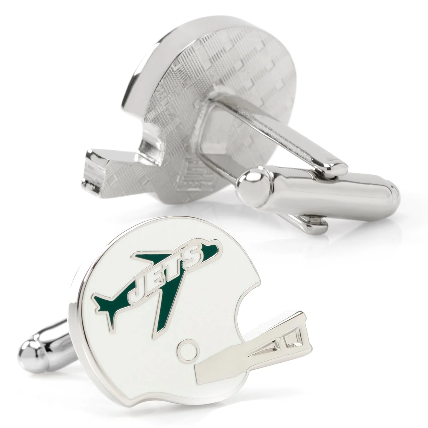 NFL New York Jets Retro Helmet Cufflinks - Image 2