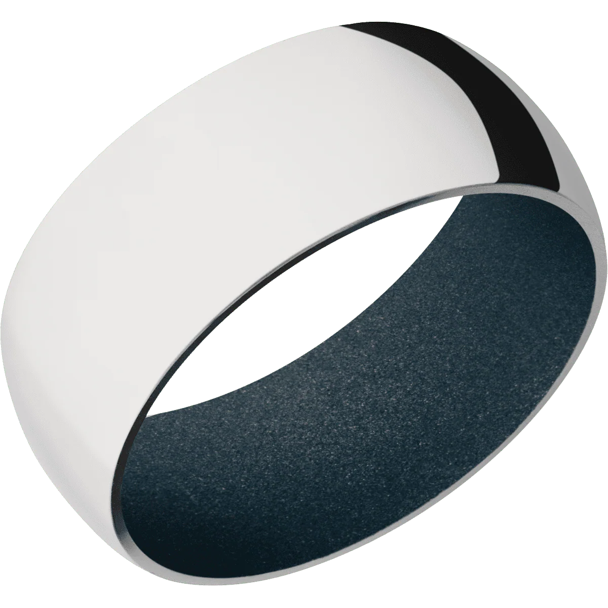 Palladium Silver + Polish Finish + Blue Titanium - Image 2