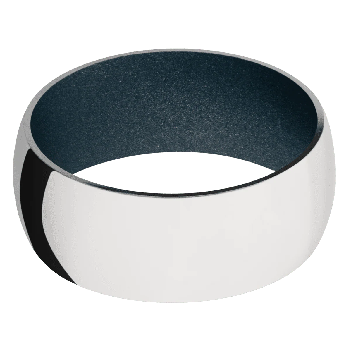 Palladium Silver + Polish Finish + Blue Titanium - Image 3