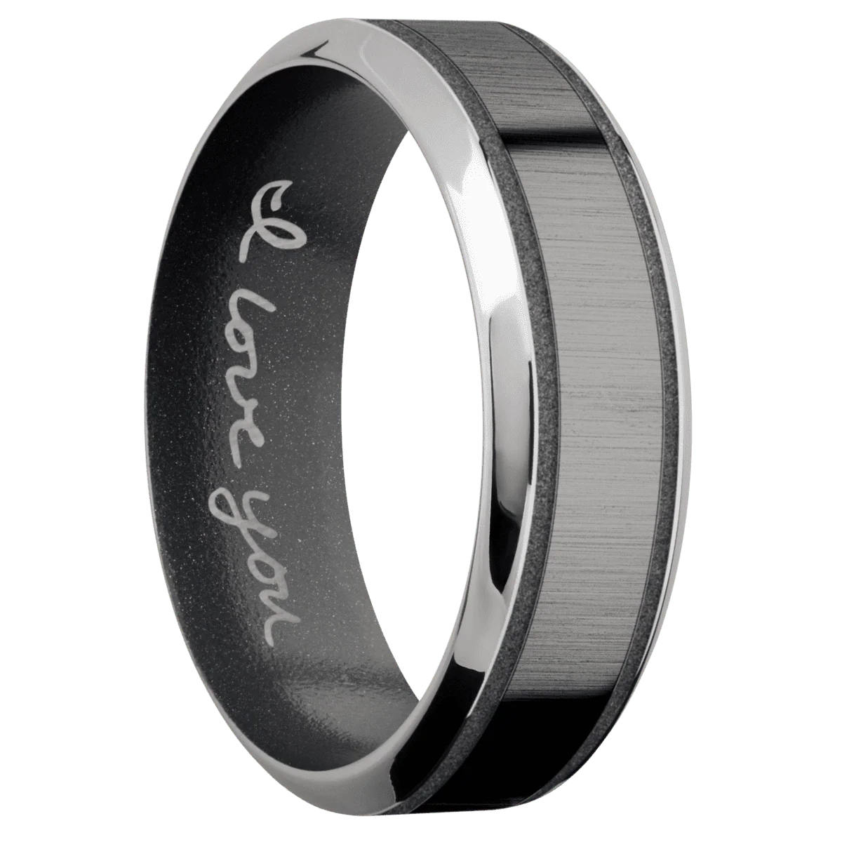 Palladium Silver + Polish , Polish Finish + Dark Grey