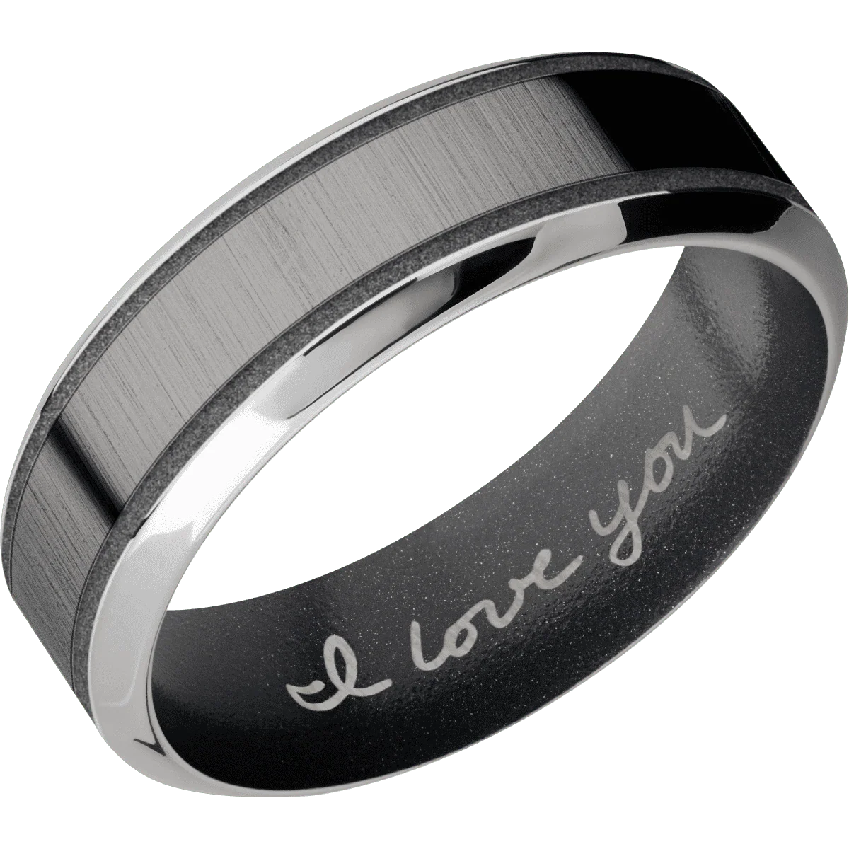 Palladium Silver + Polish , Polish Finish + Dark Grey - Image 2