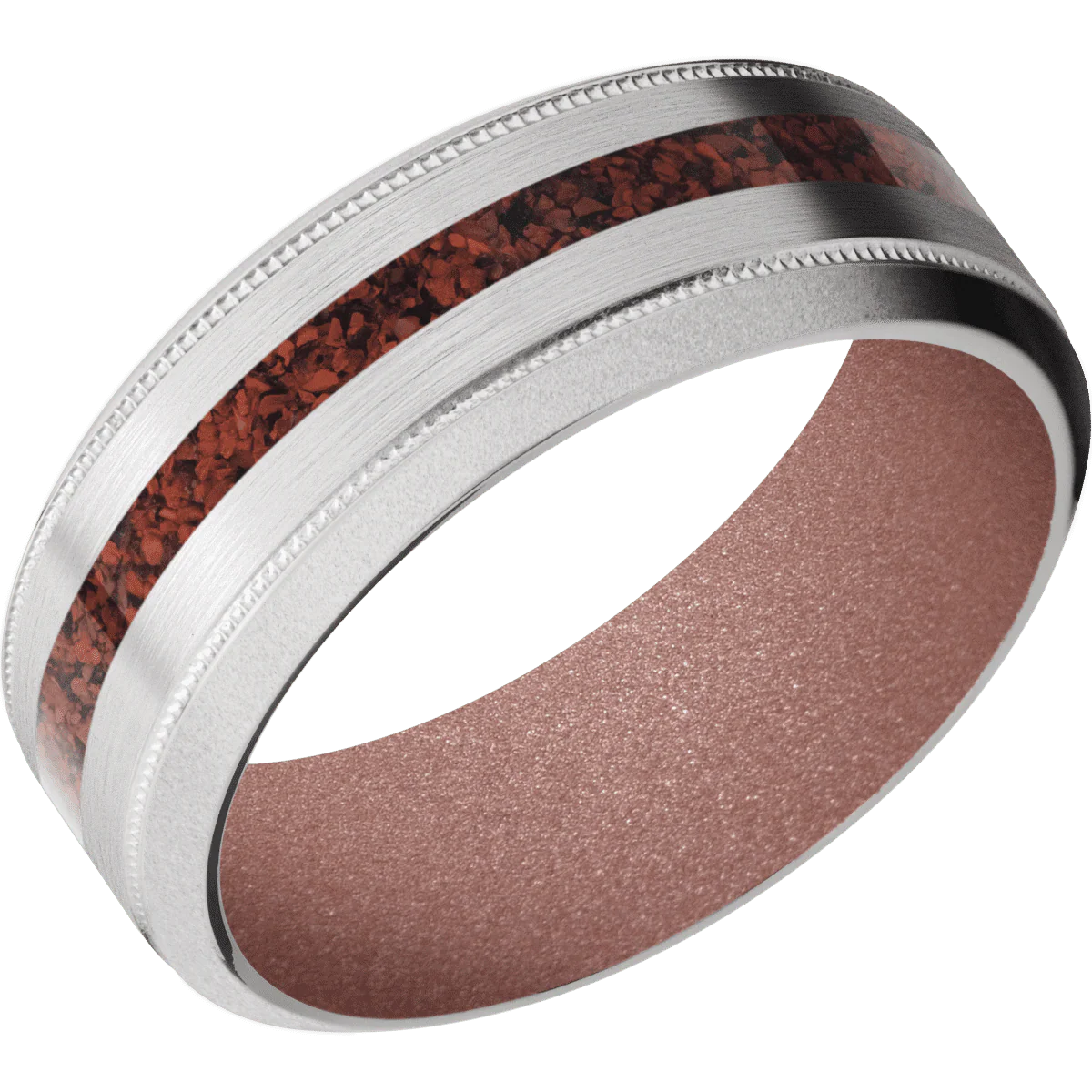 Palladium Silver + Satin , Bead Finish + Rose Gold - Image 2