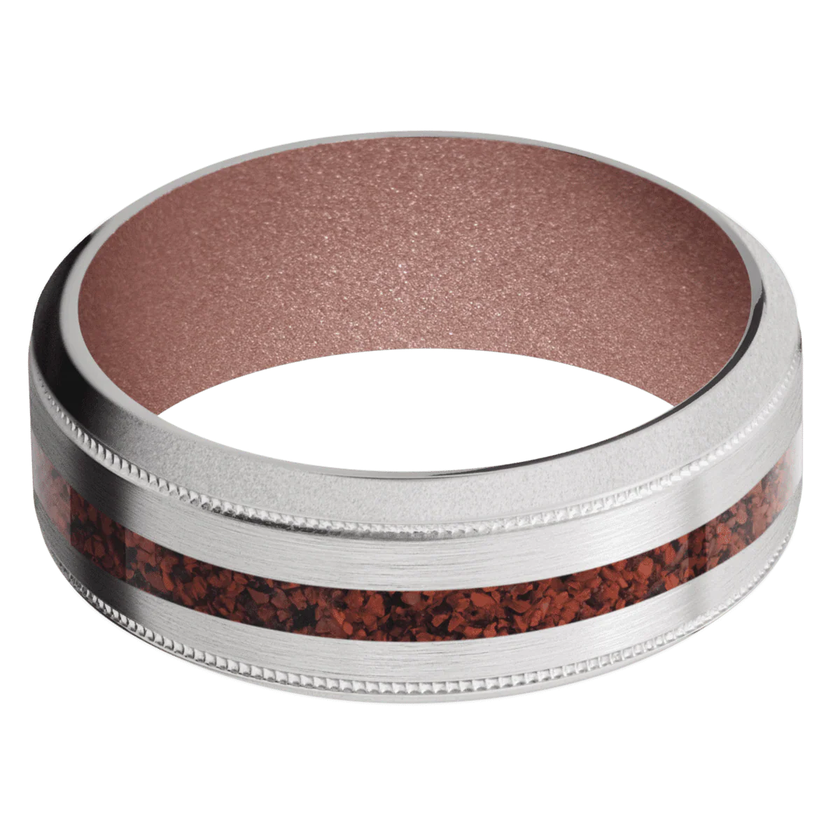Palladium Silver + Satin , Bead Finish + Rose Gold - Image 3