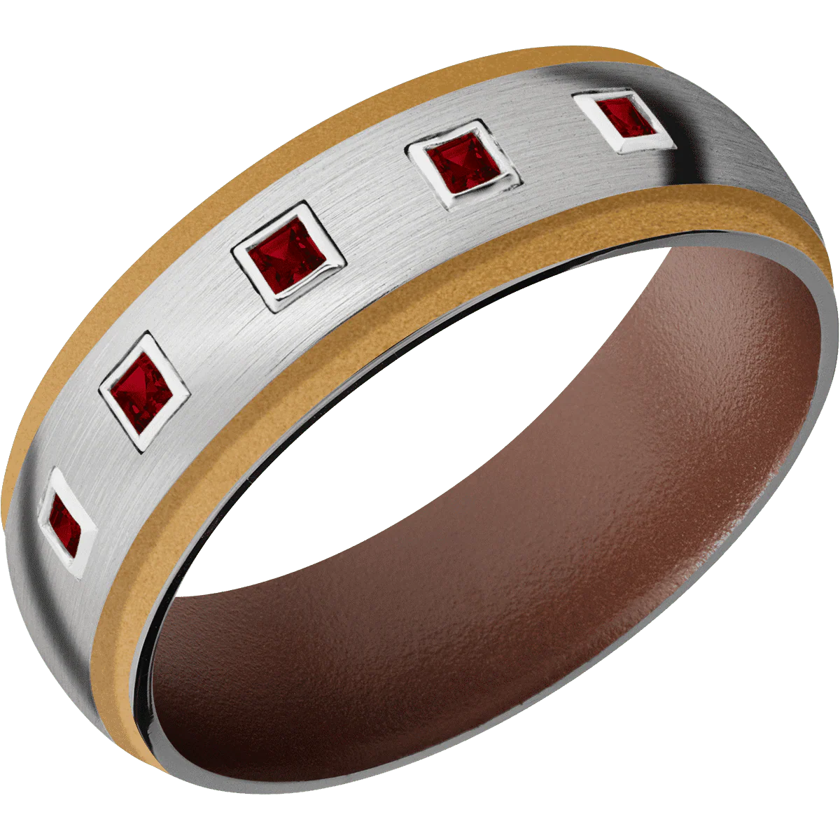 Palladium Silver + Satin , Satin Finish + Brown - Image 2