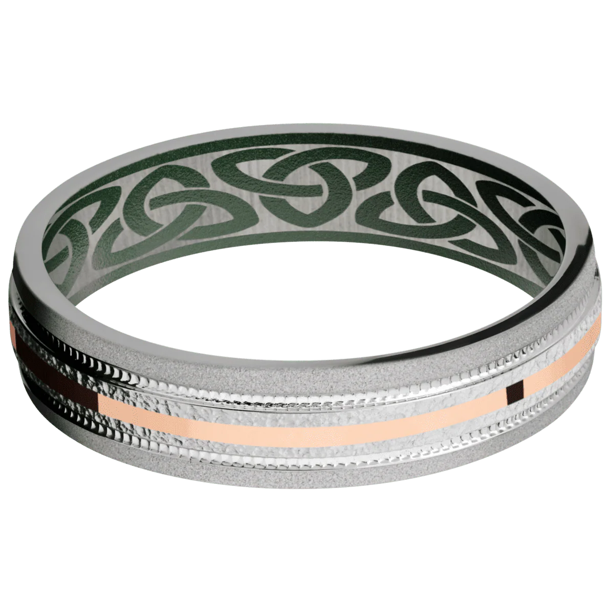 Palladium Silver + Stipple , Sand Finish + Highland Green - Image 3