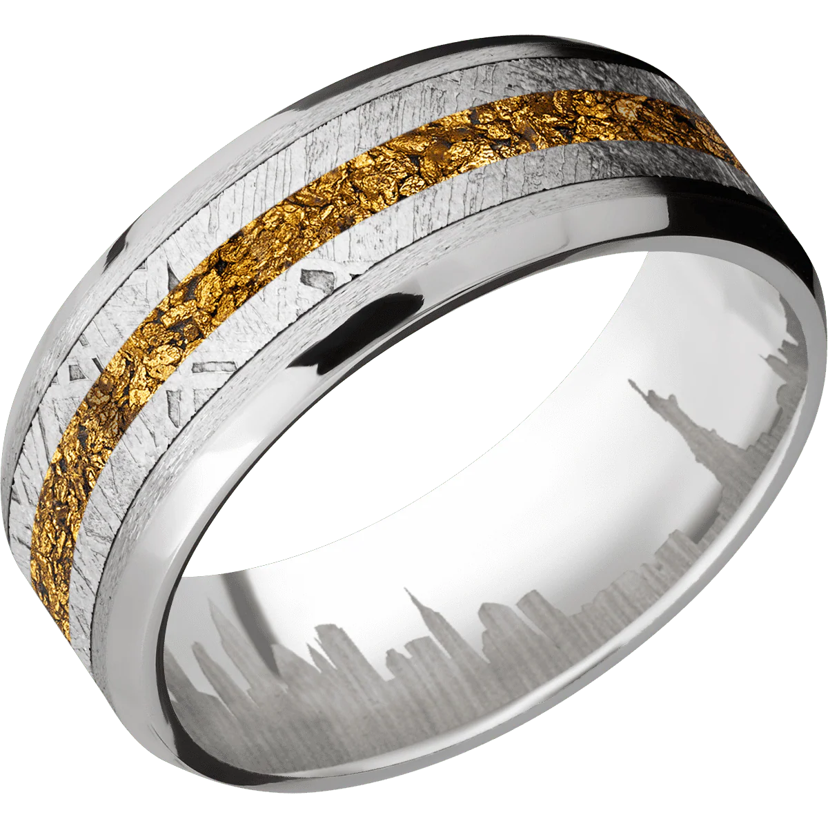 Palladium Silver + Stone , Polish Finish - Image 2