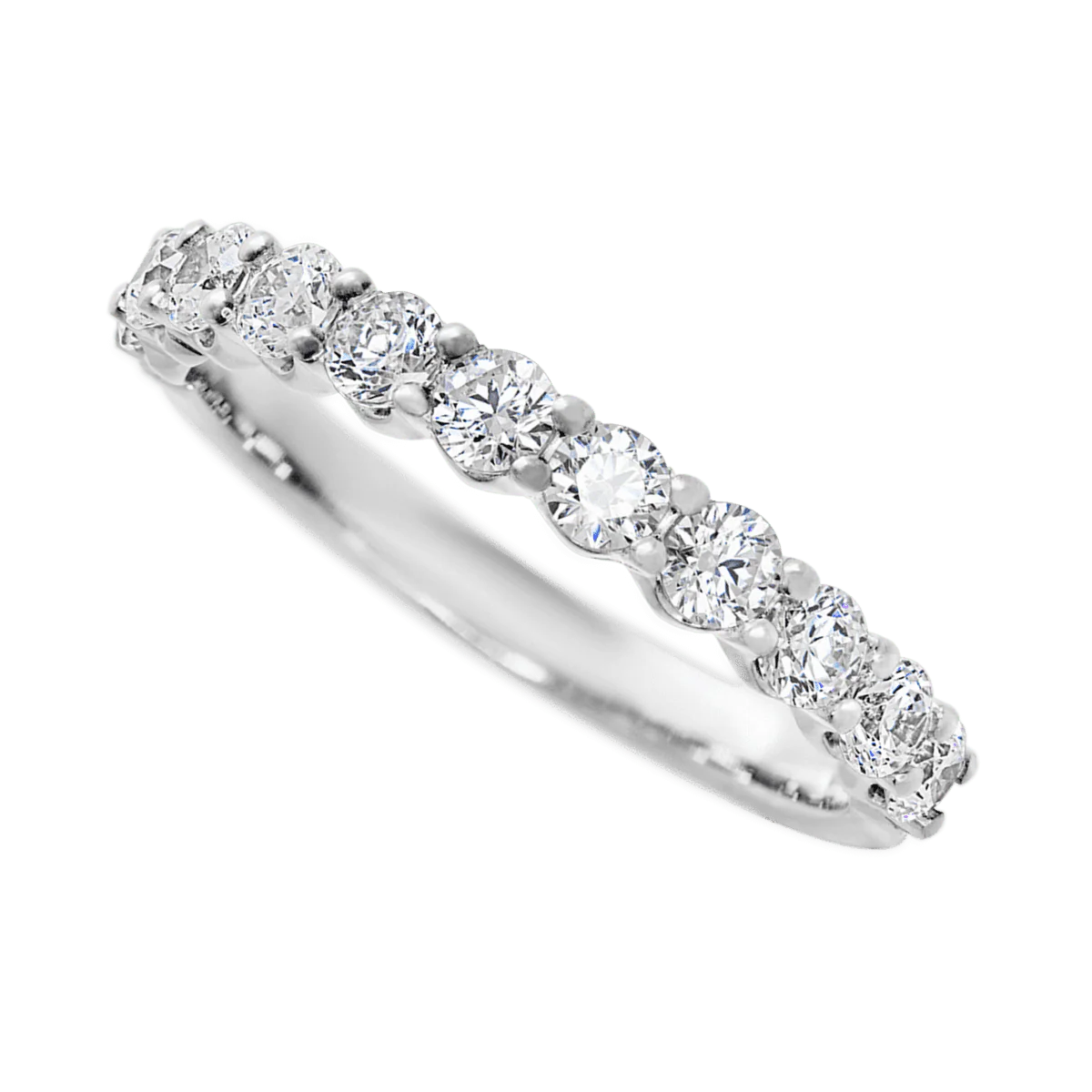 Platinum band with 11 Round Diamond having TCW-.77 - Image 3