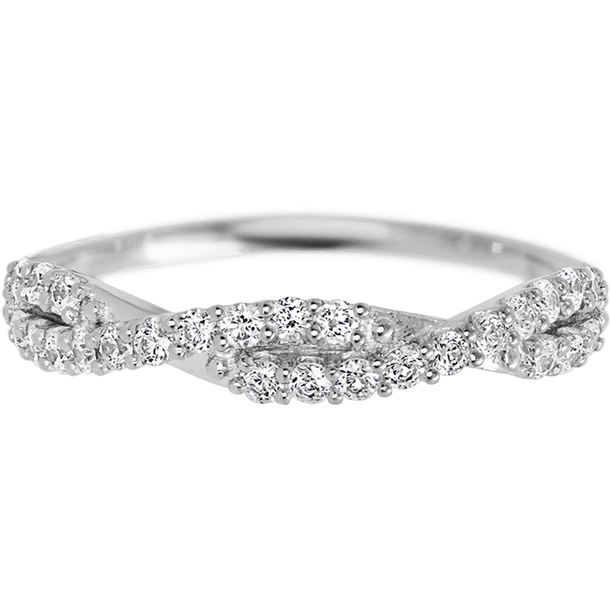 Platinum band with 26 Round Lab Grown Diamond having TCW-.39 - Image 2