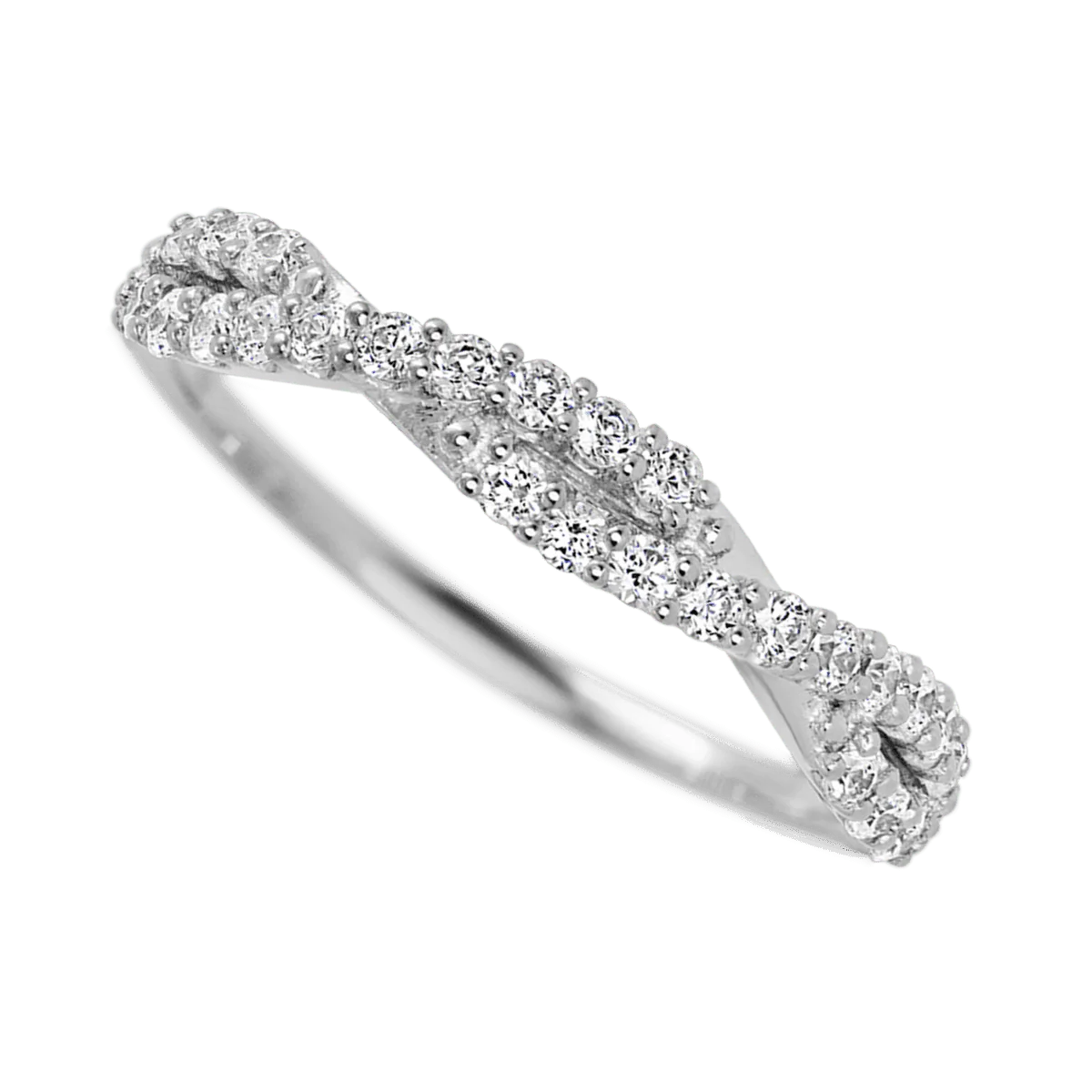 Platinum band with 26 Round Lab Grown Diamond having TCW-.39 - Image 3