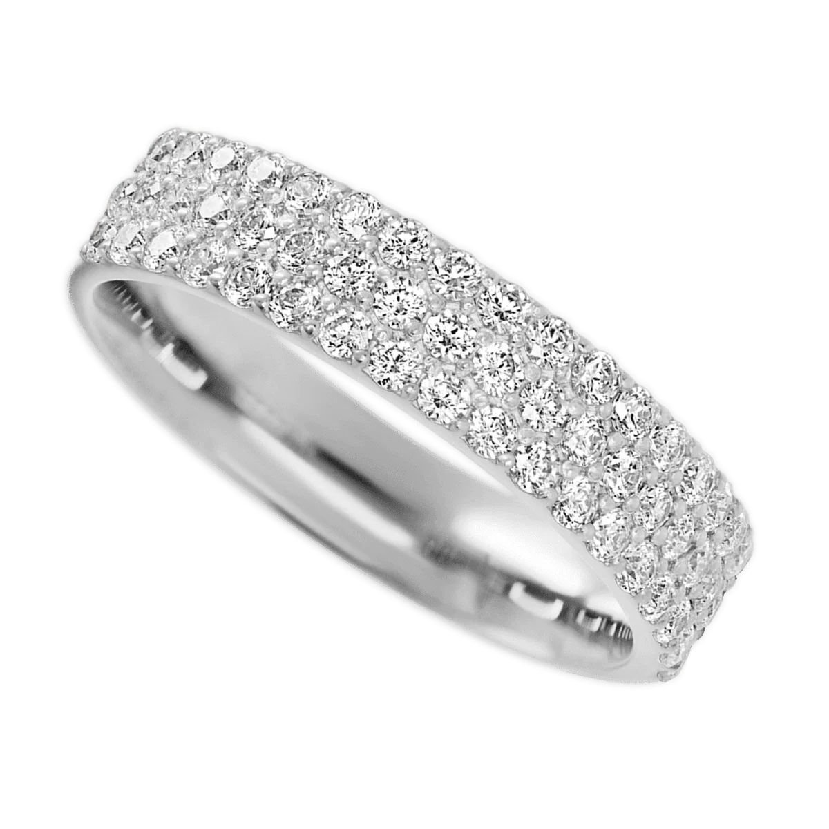 Platinum band with 55 Round Lab Grown Diamond having TCW-.82 - Image 3