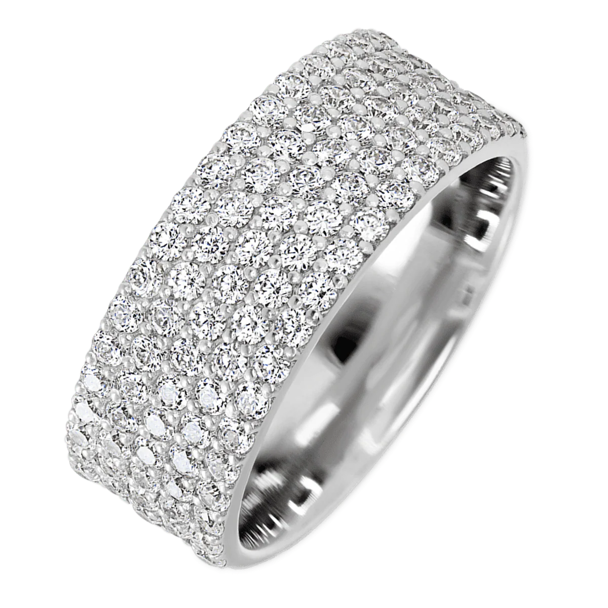 Platinum band with 93 Round Lab Grown Diamond having TCW-1.4