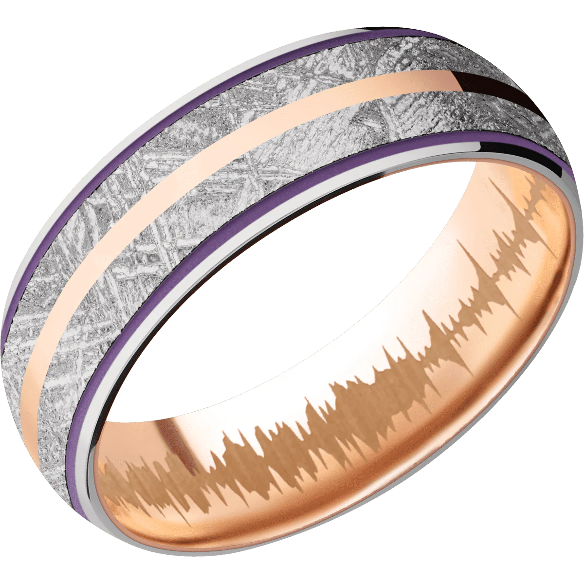 Platinum + Polish Finish + 14K Rose Gold - Image 2