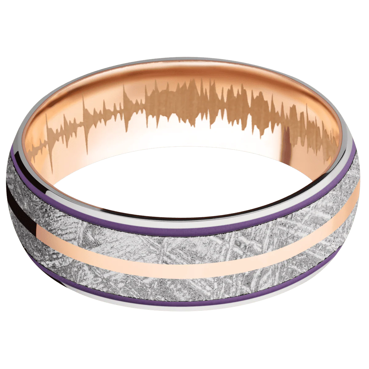 Platinum + Polish Finish + 14K Rose Gold - Image 3