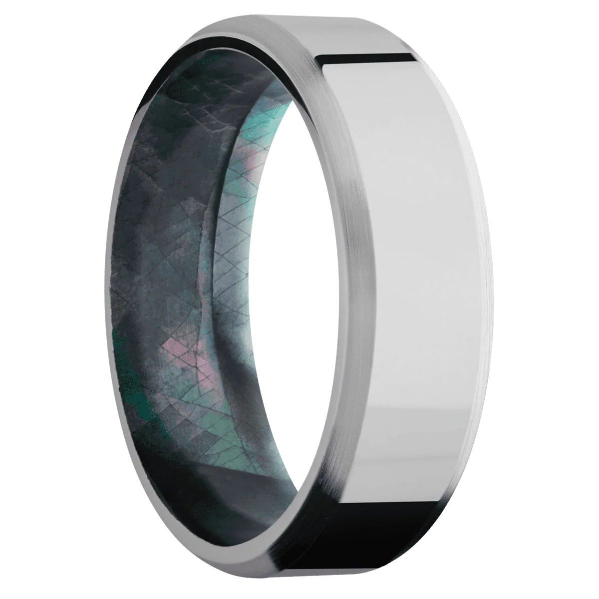 Platinum + Polish , Satin Finish + Black Mother of Pearl