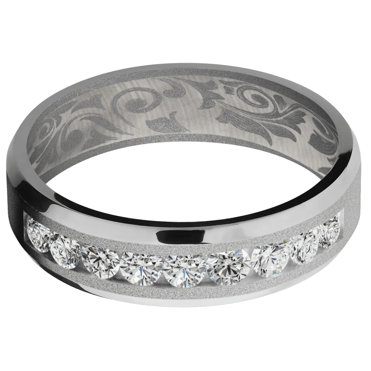 Platinum + Sand , Polish Finish + Crushed Silver - Image 3
