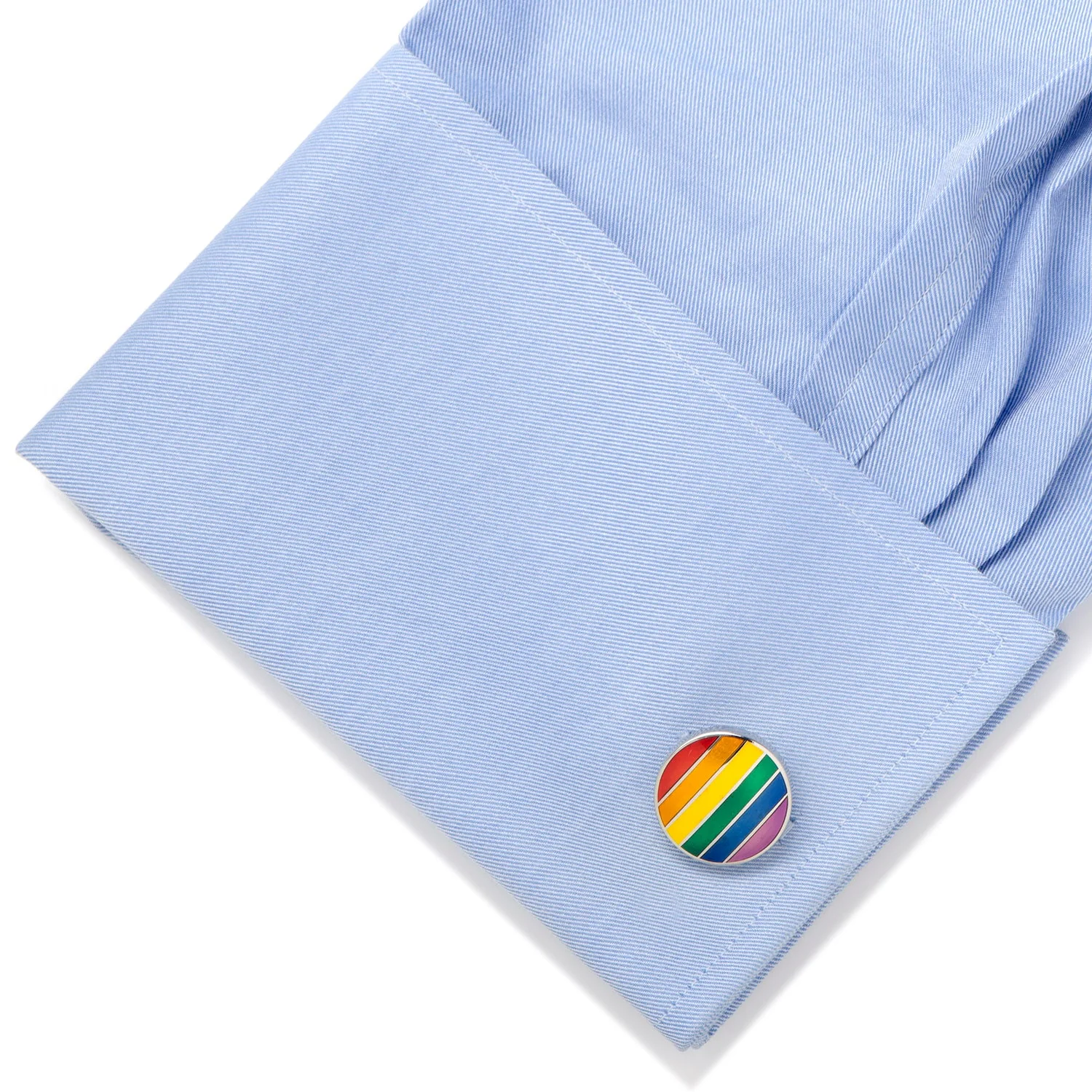 Rainbow Stripe Cufflinks - Image 3